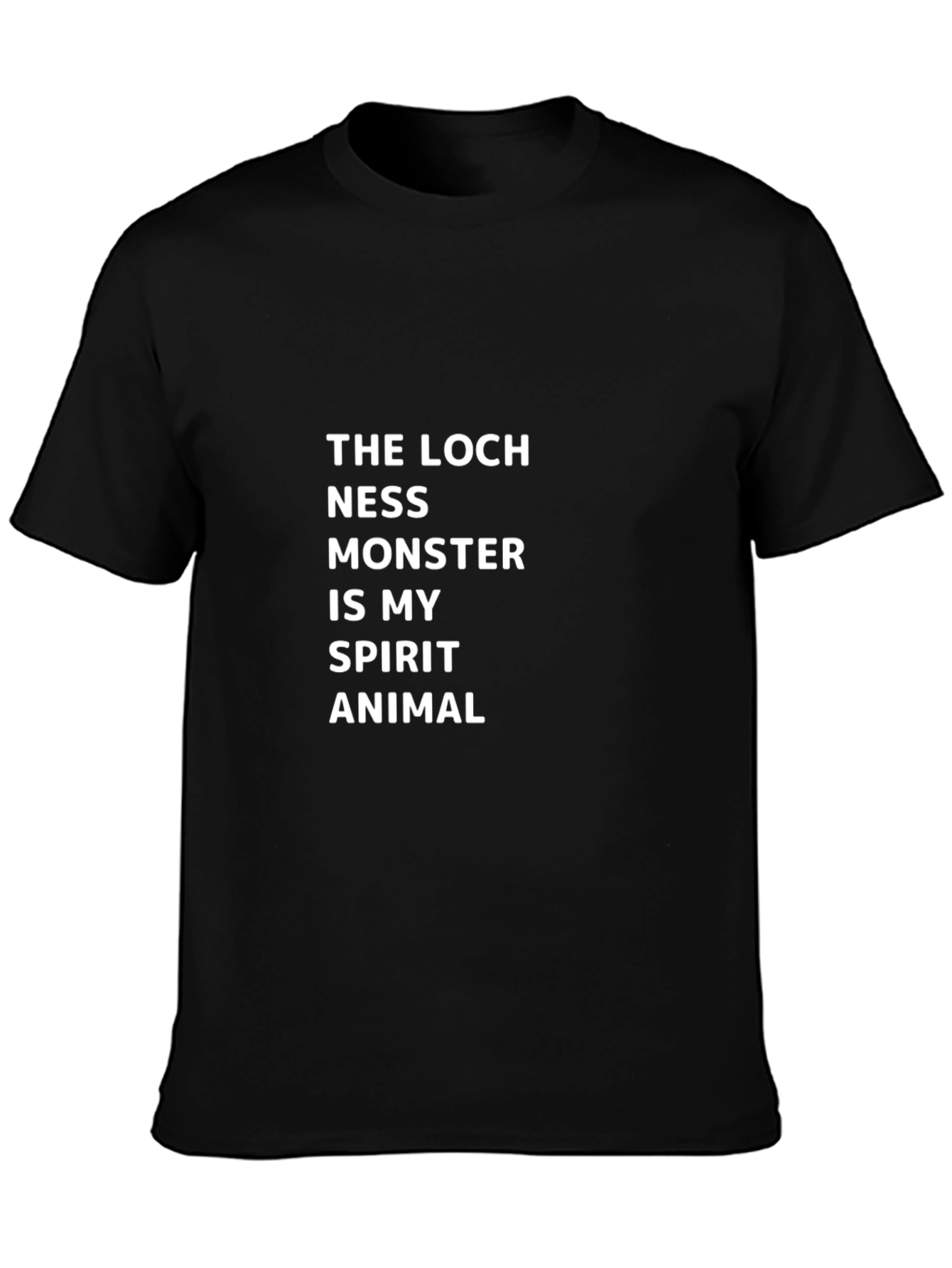 Loch Ness Monster Spirit Animal Black T-Shirt