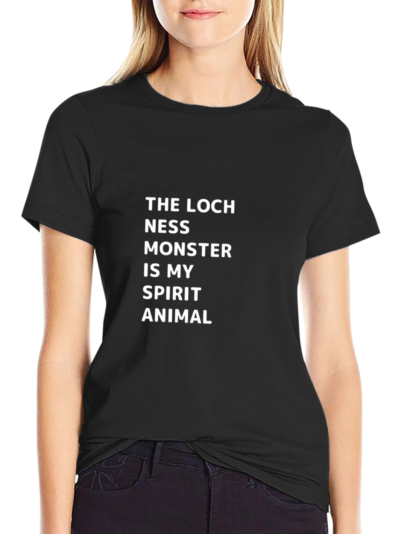 Loch Ness Monster Spirit Animal Black T-Shirt