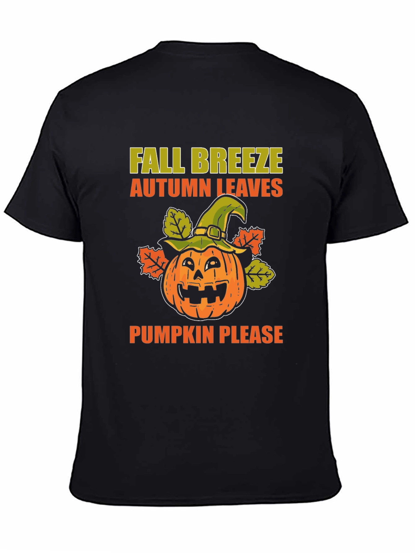 Fall Breeze Pumpkin Leaves T-Shirt