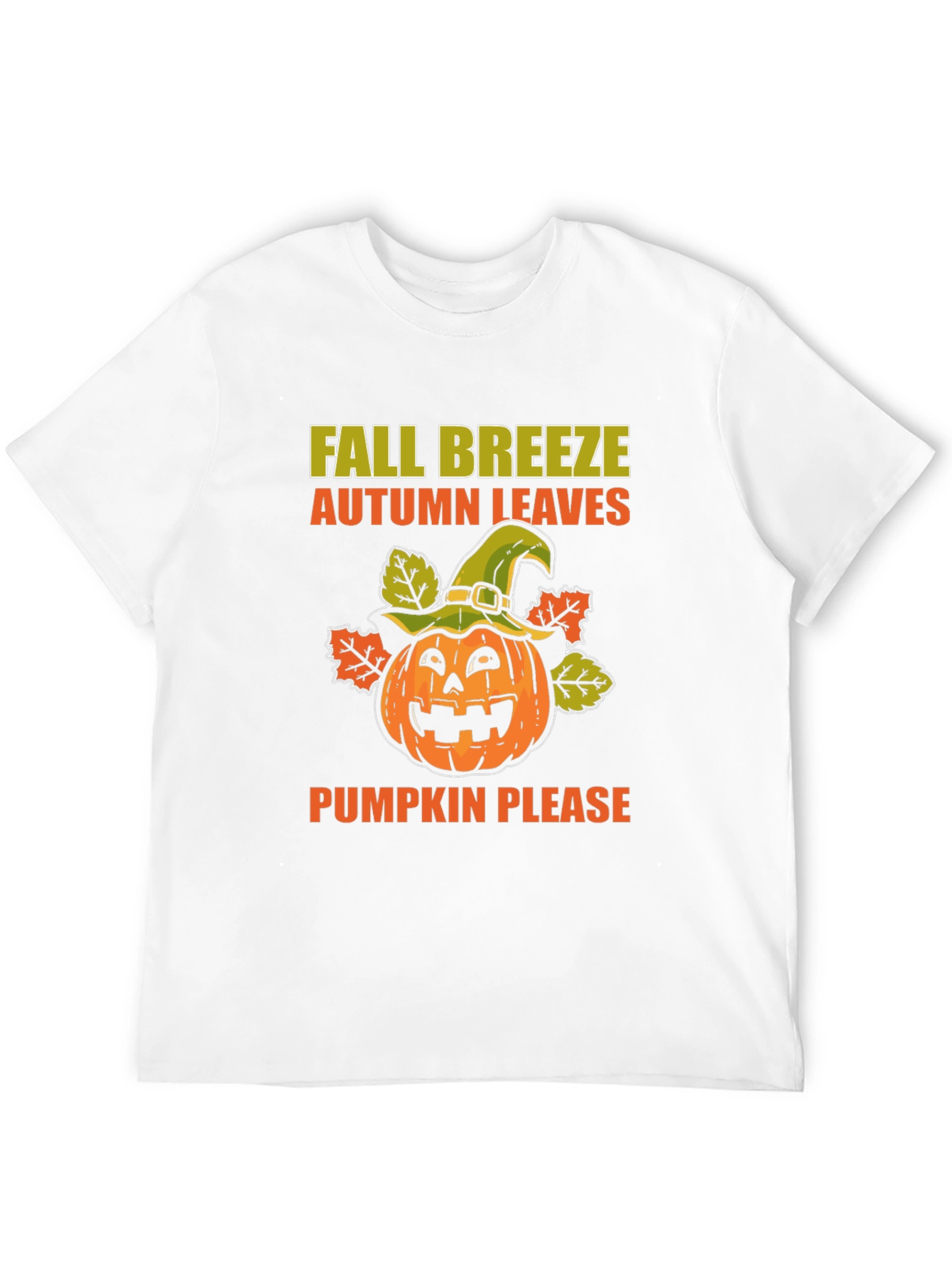 Fall Breeze Pumpkin Leaves T-Shirt
