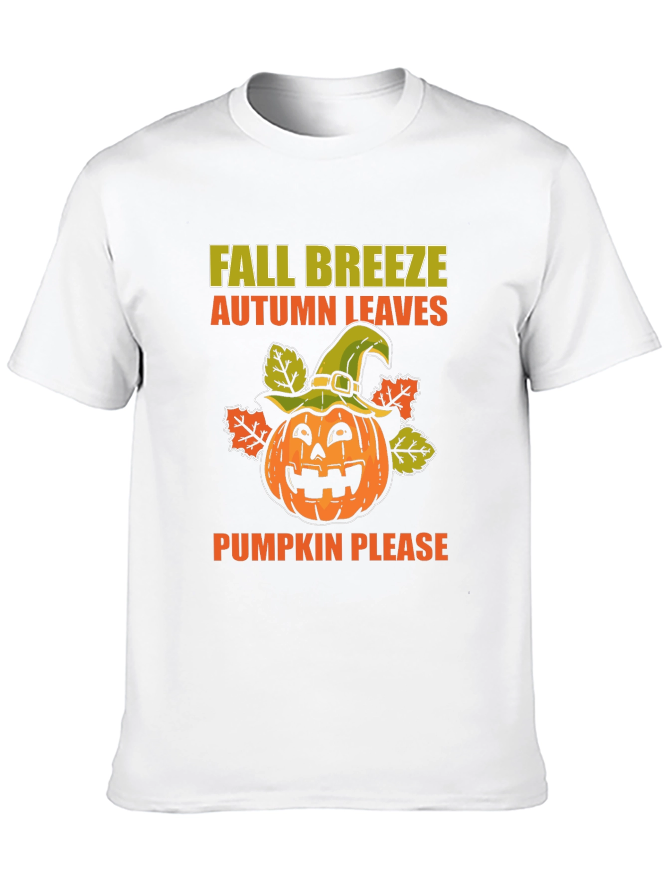 Fall Breeze Pumpkin Leaves T-Shirt