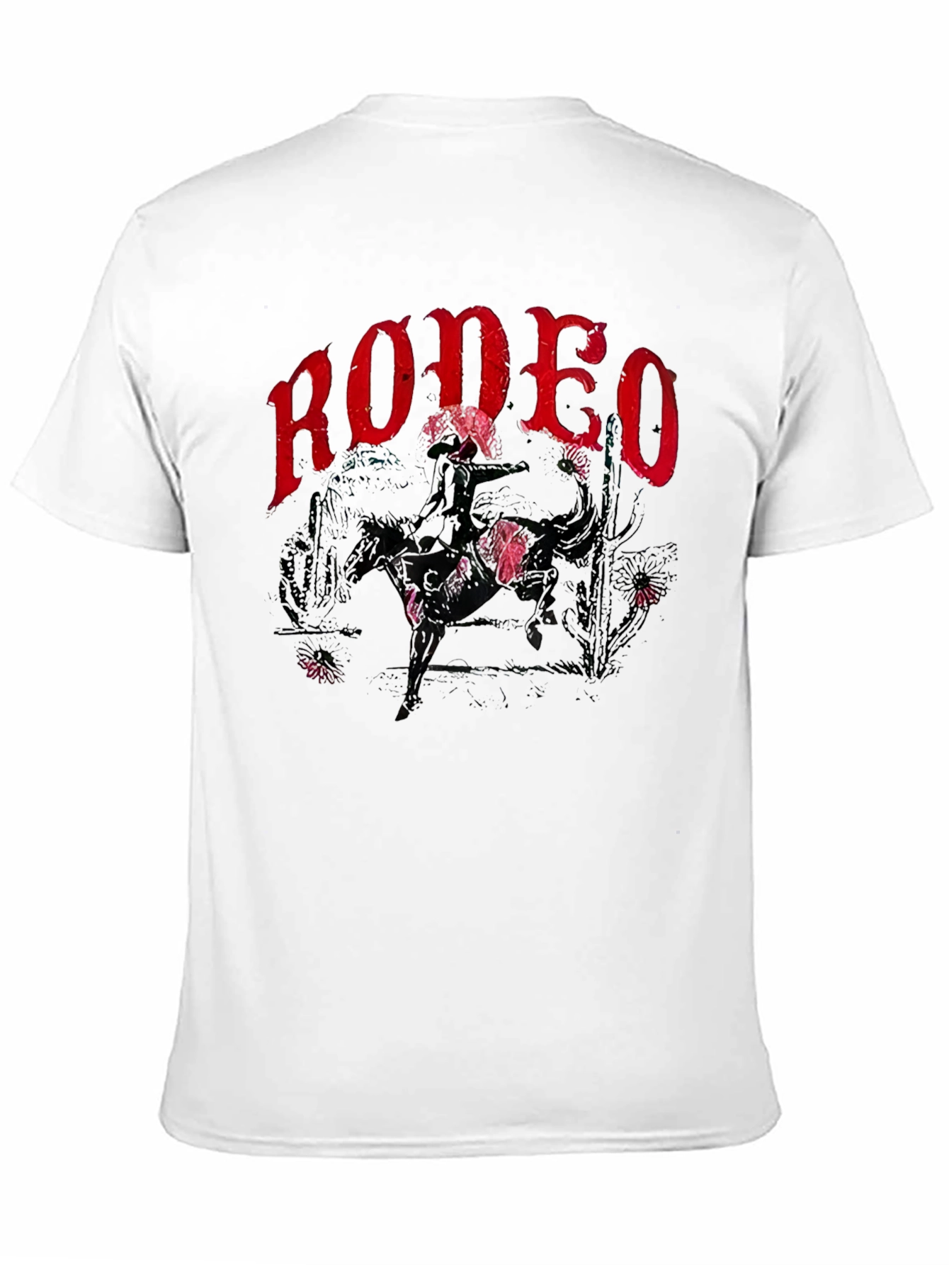 Rodeo Graphic Print T-Shirt - Western Style