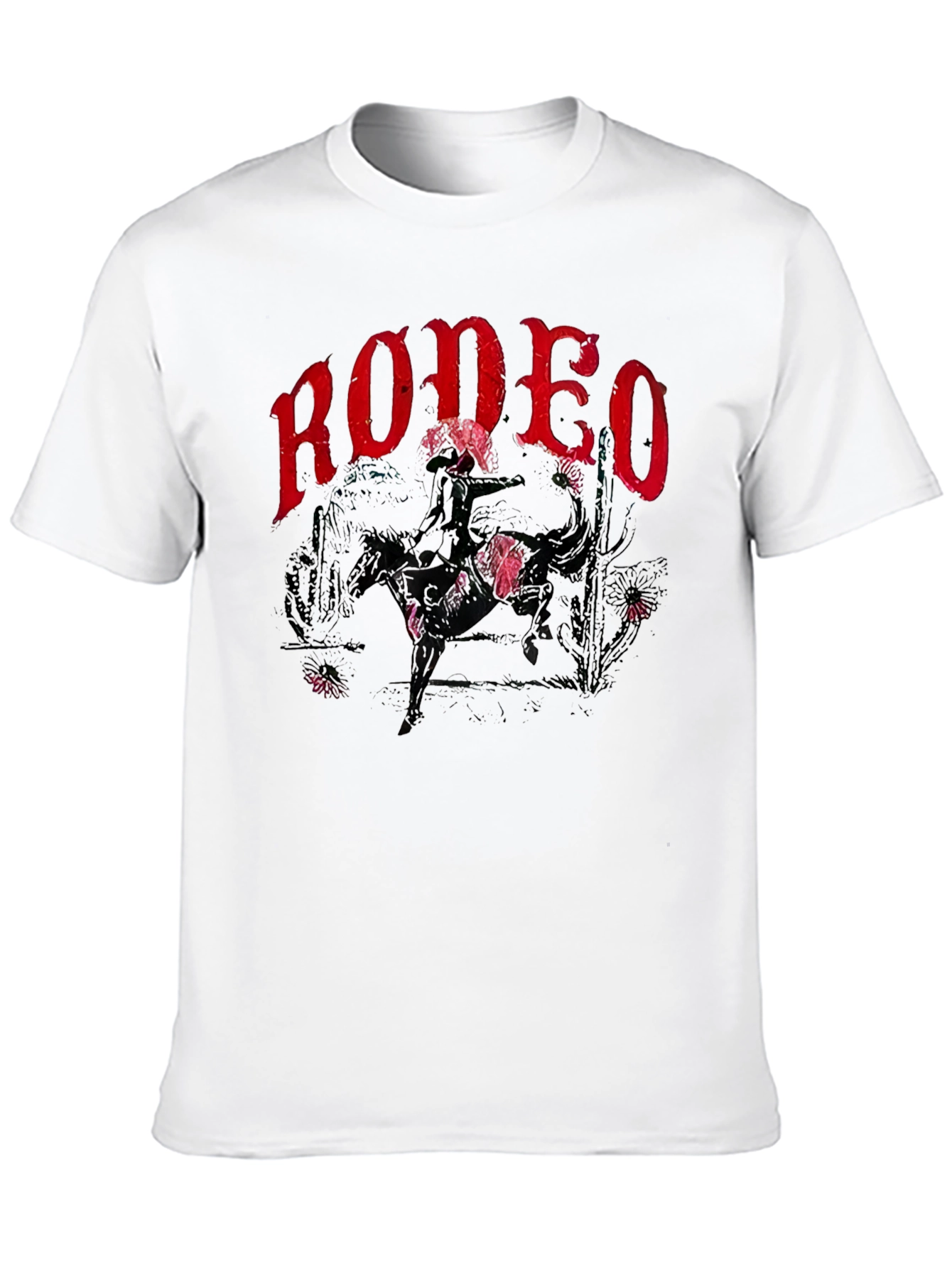 Rodeo Graphic Print T-Shirt - Western Style