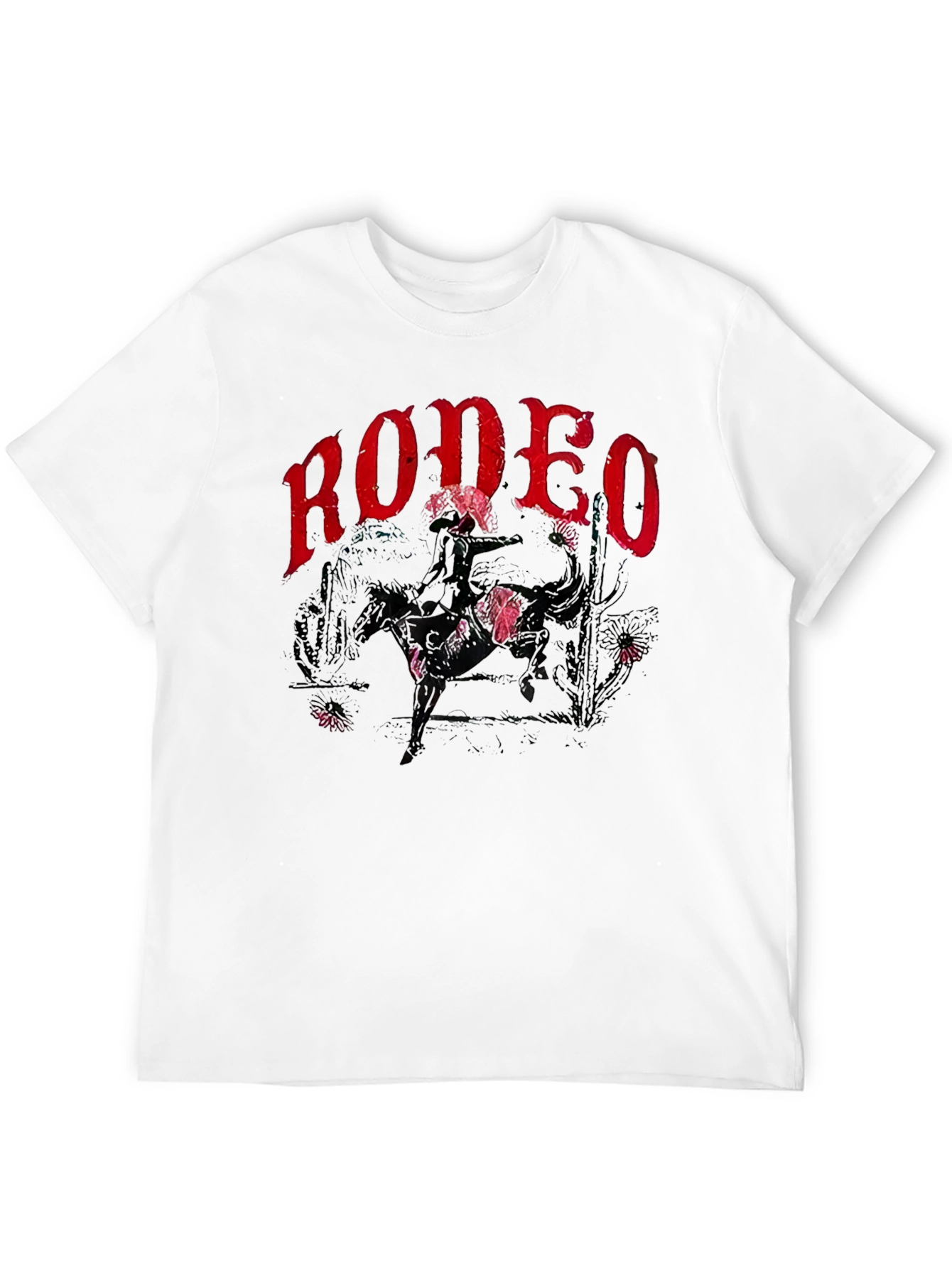 Rodeo Graphic Print T-Shirt - Western Style