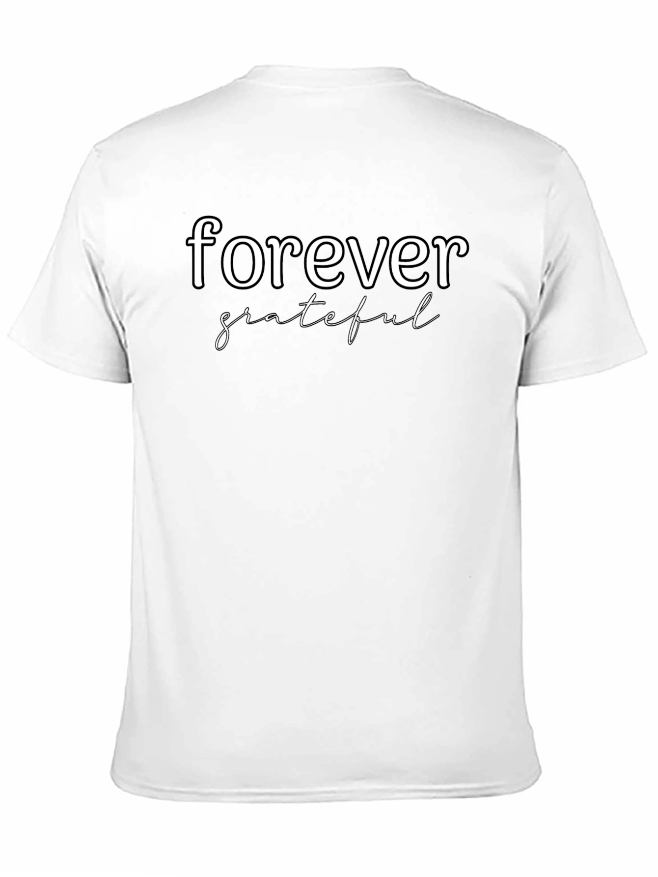 Forever Grateful Graphic Tee - Soft Black Shirt