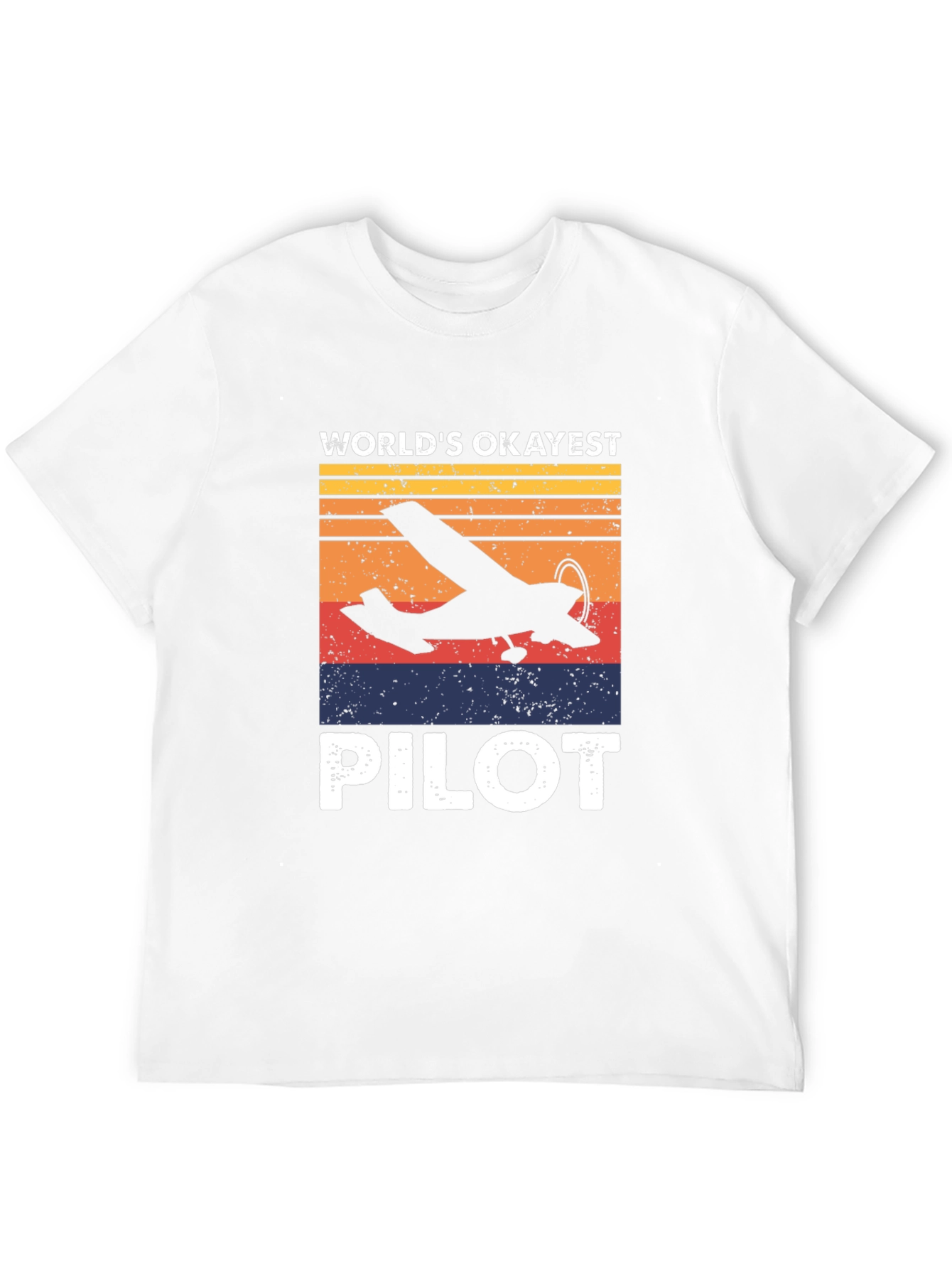 Worlds Okayest Pilot T-Shirt - Aviation Gift