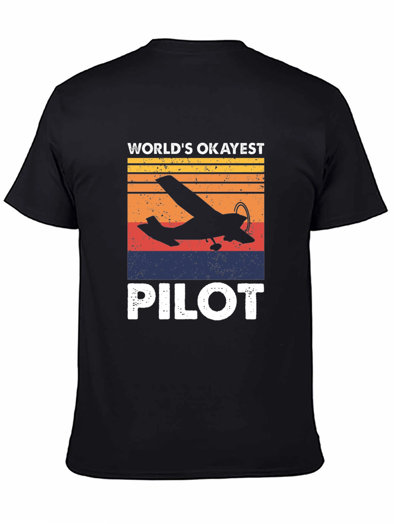 Worlds Okayest Pilot T-Shirt - Aviation Gift