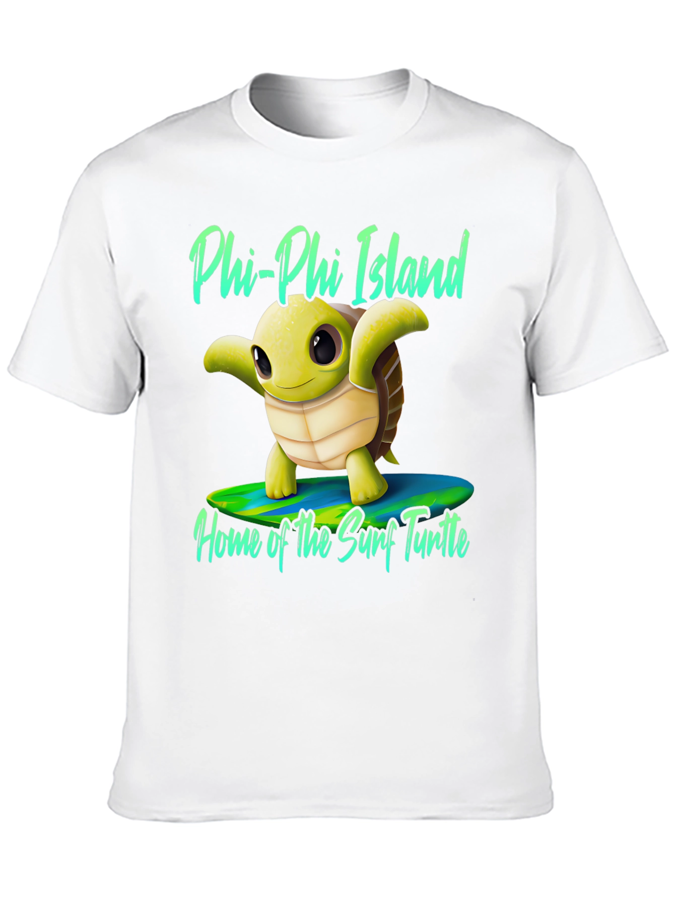 Phi Phi Island Surf Turtle Graphic Tee