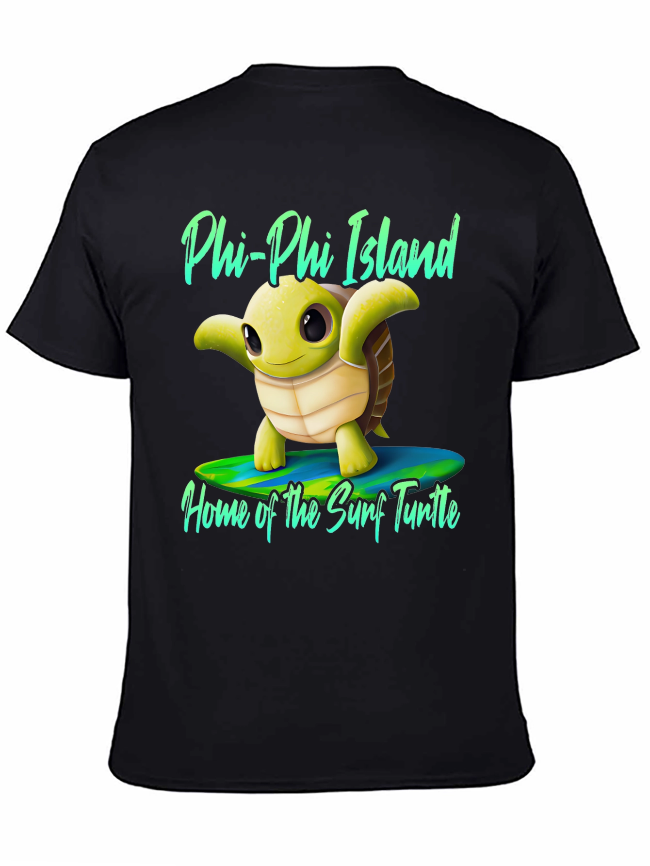 Phi Phi Island Surf Turtle Graphic Tee