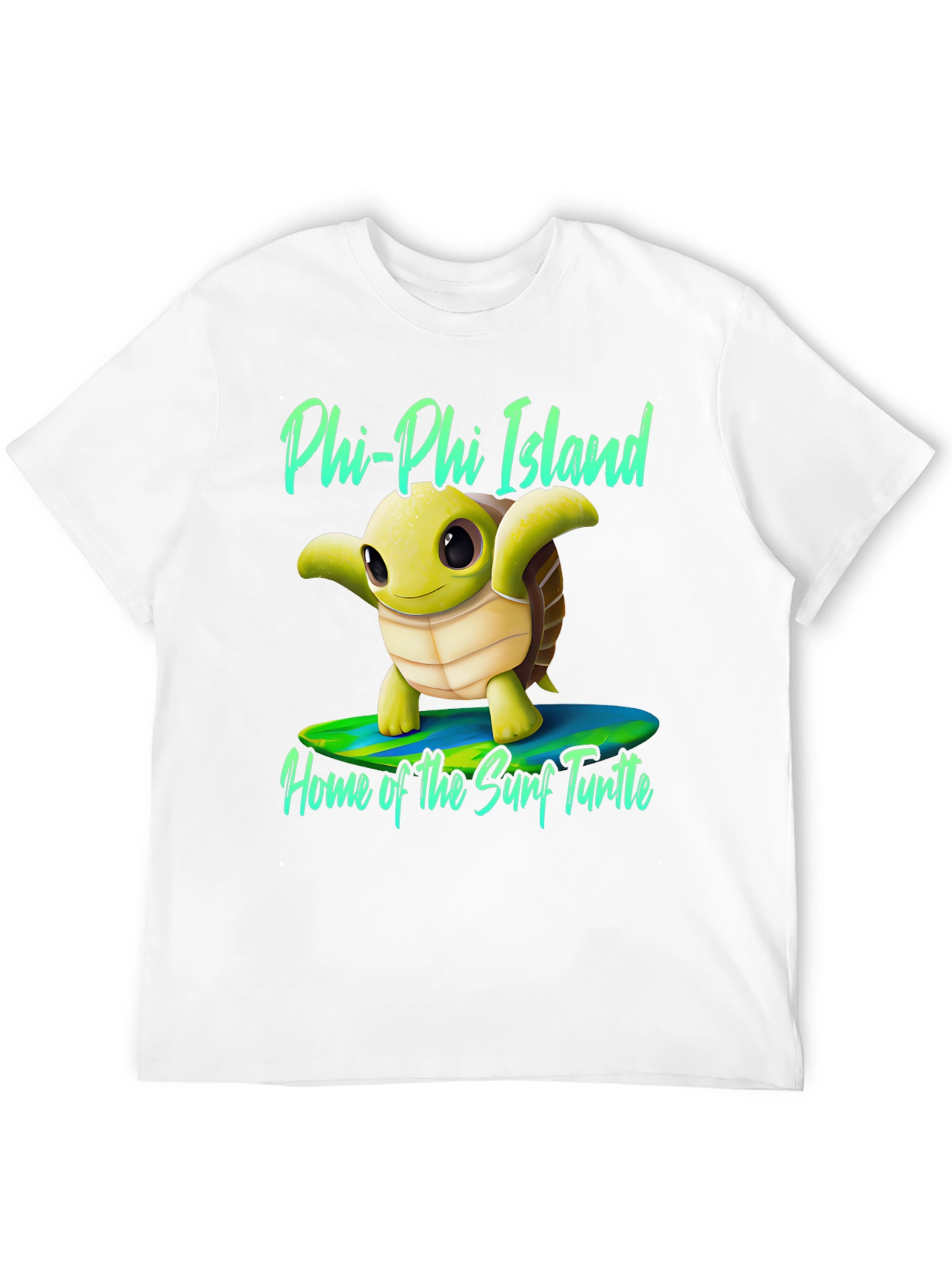 Phi Phi Island Surf Turtle Graphic Tee