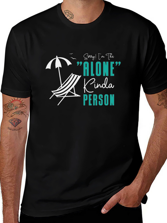 Alone Kinda Person Graphic Tee - Black