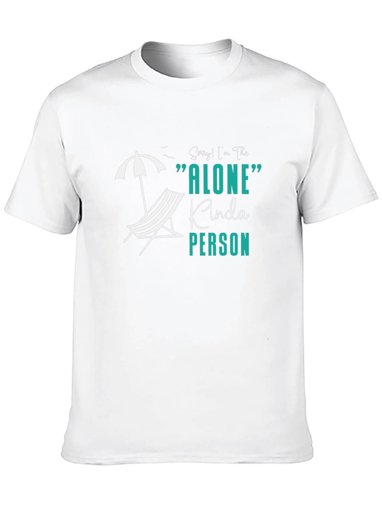 Alone Kinda Person Graphic Tee - Black