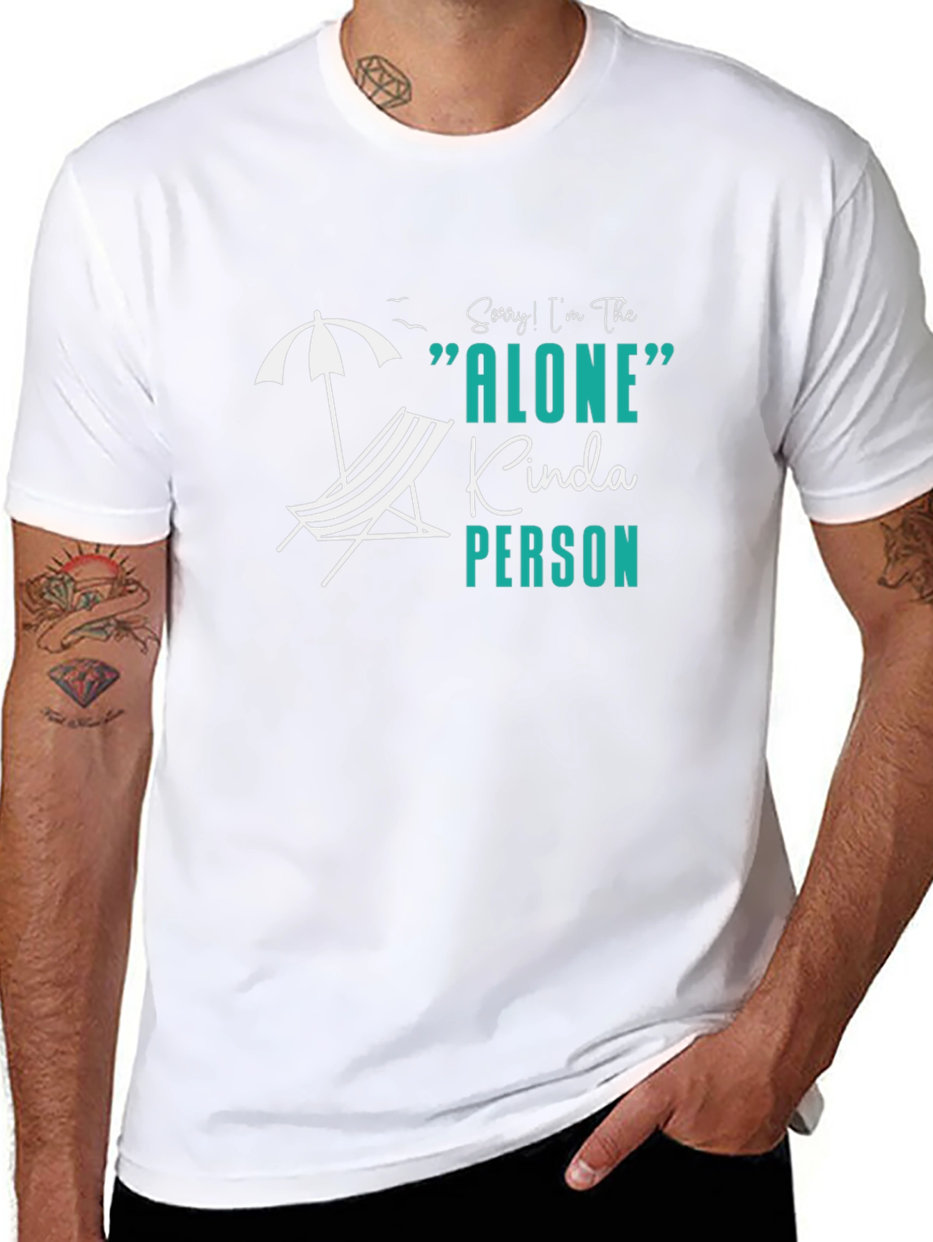 Alone Kinda Person Graphic Tee - Black