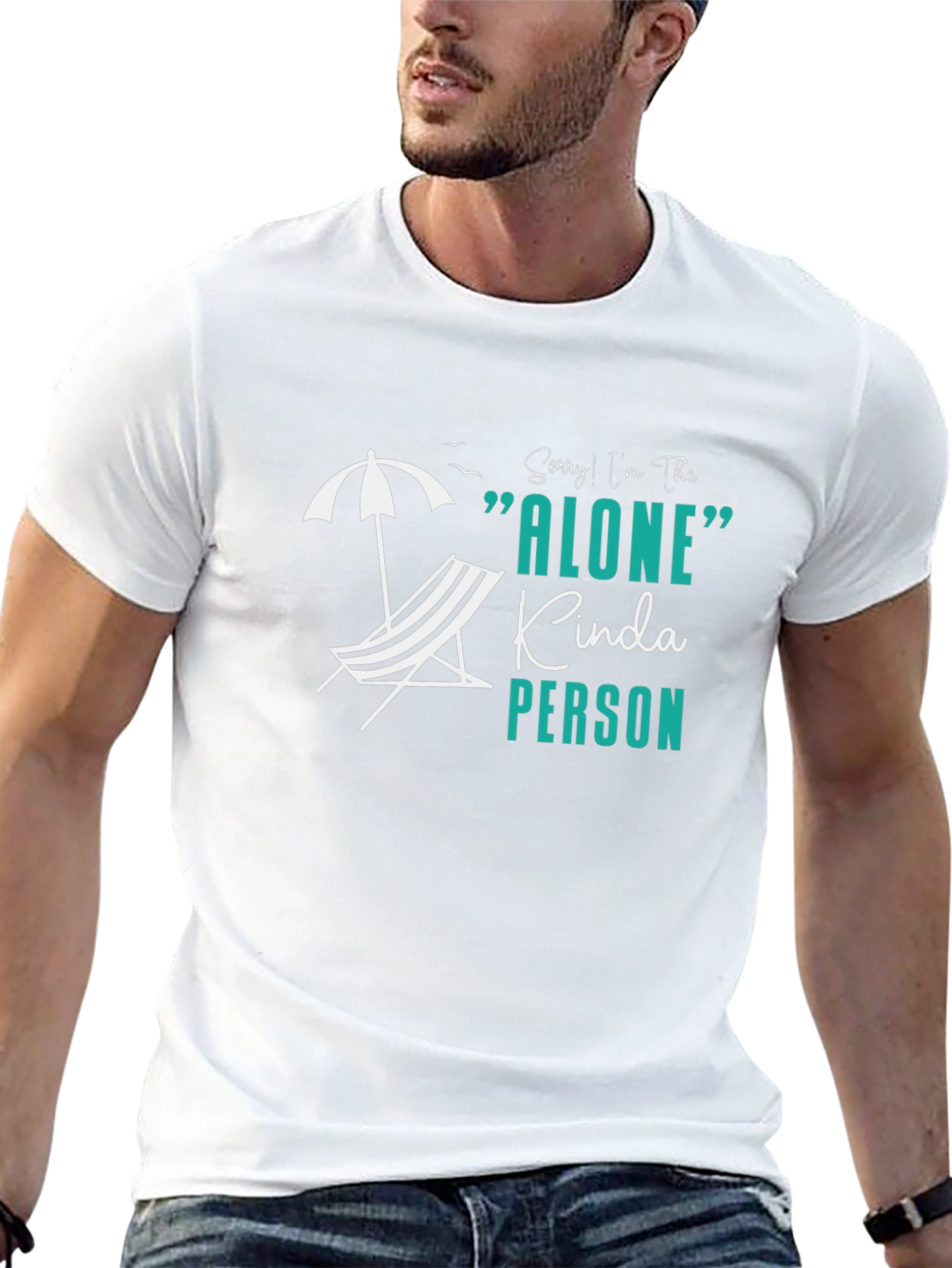 Alone Kinda Person Graphic Tee - Black