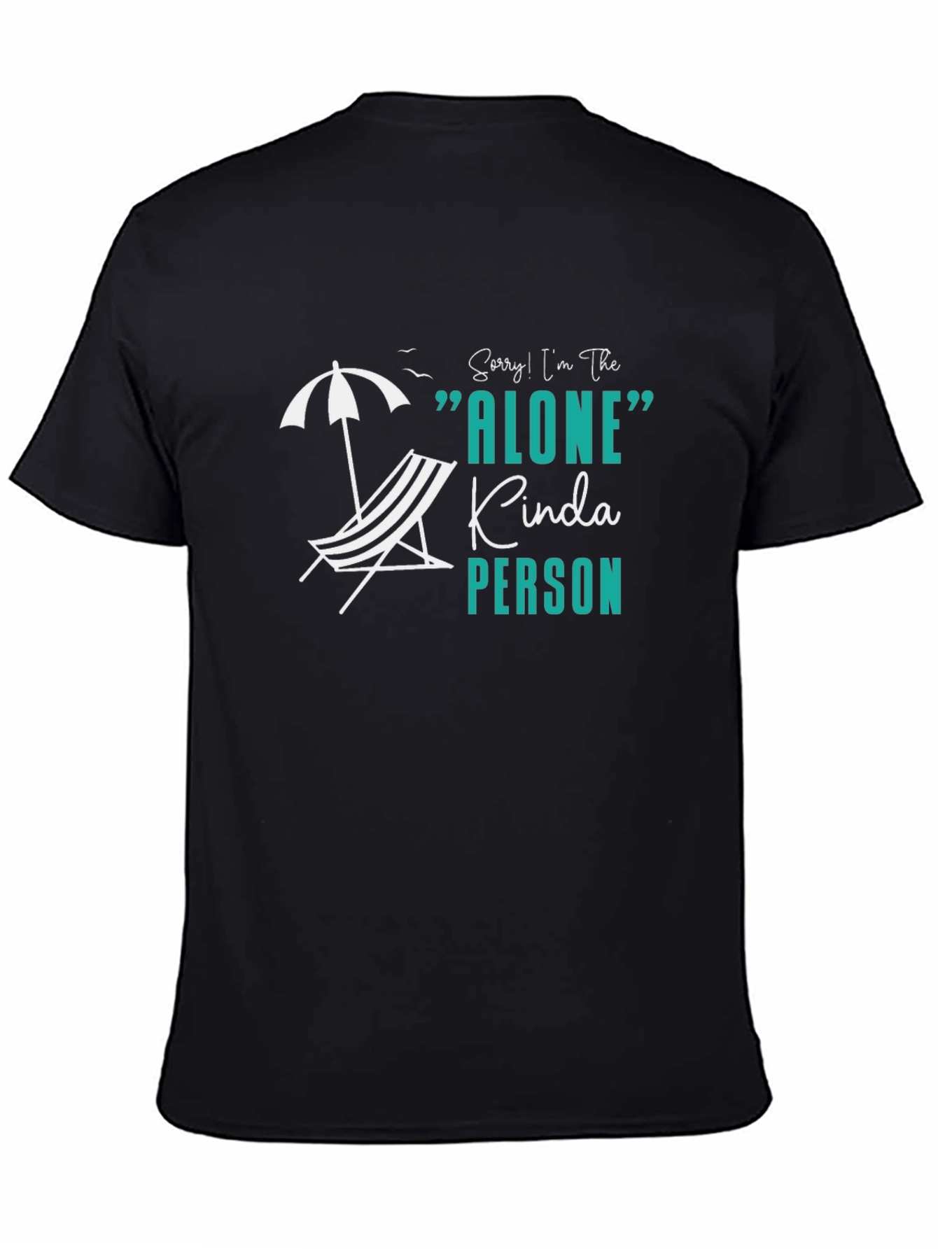 Alone Kinda Person Graphic Tee - Black