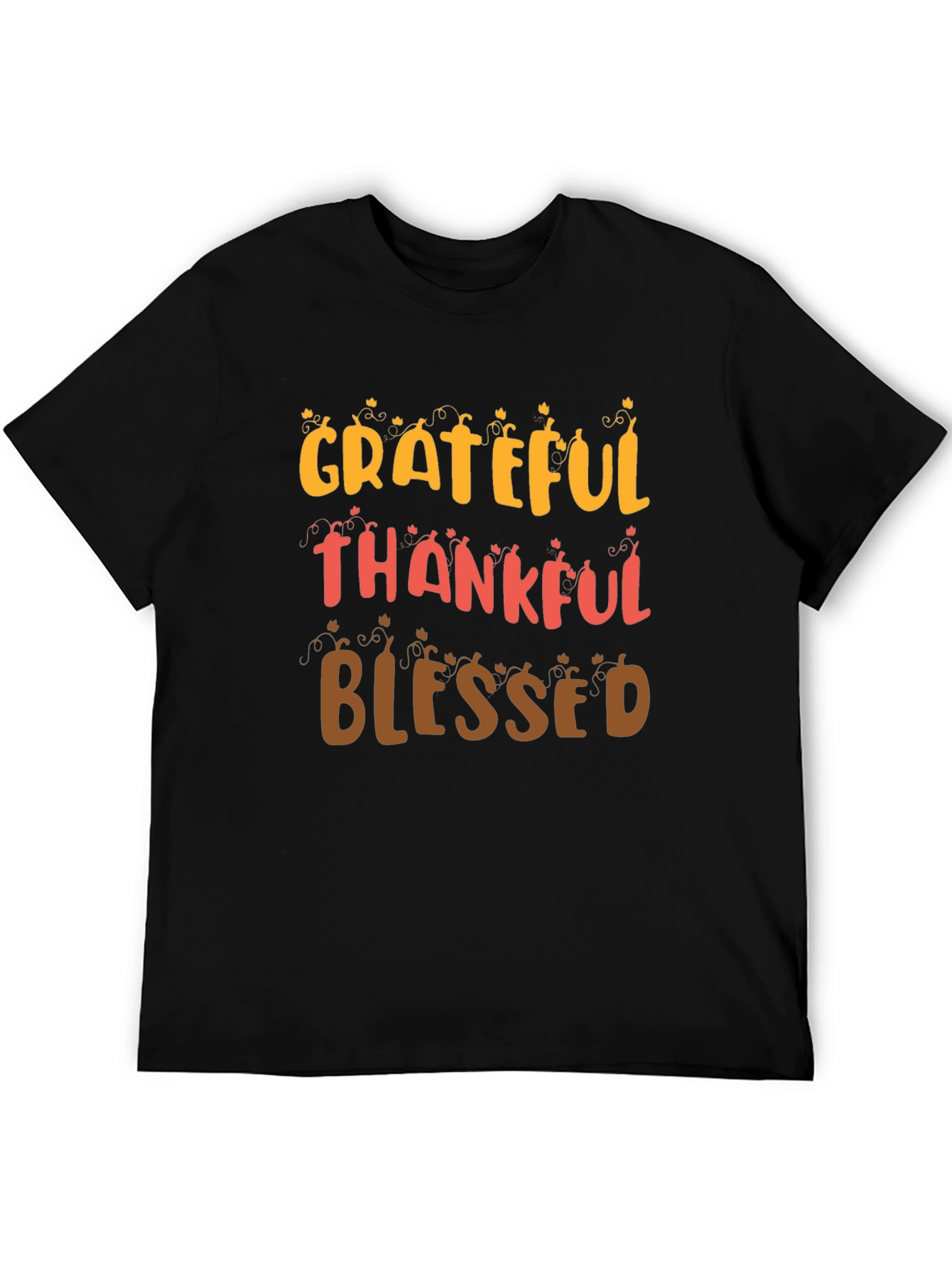 Grateful Thankful Blessed Fall T-Shirt