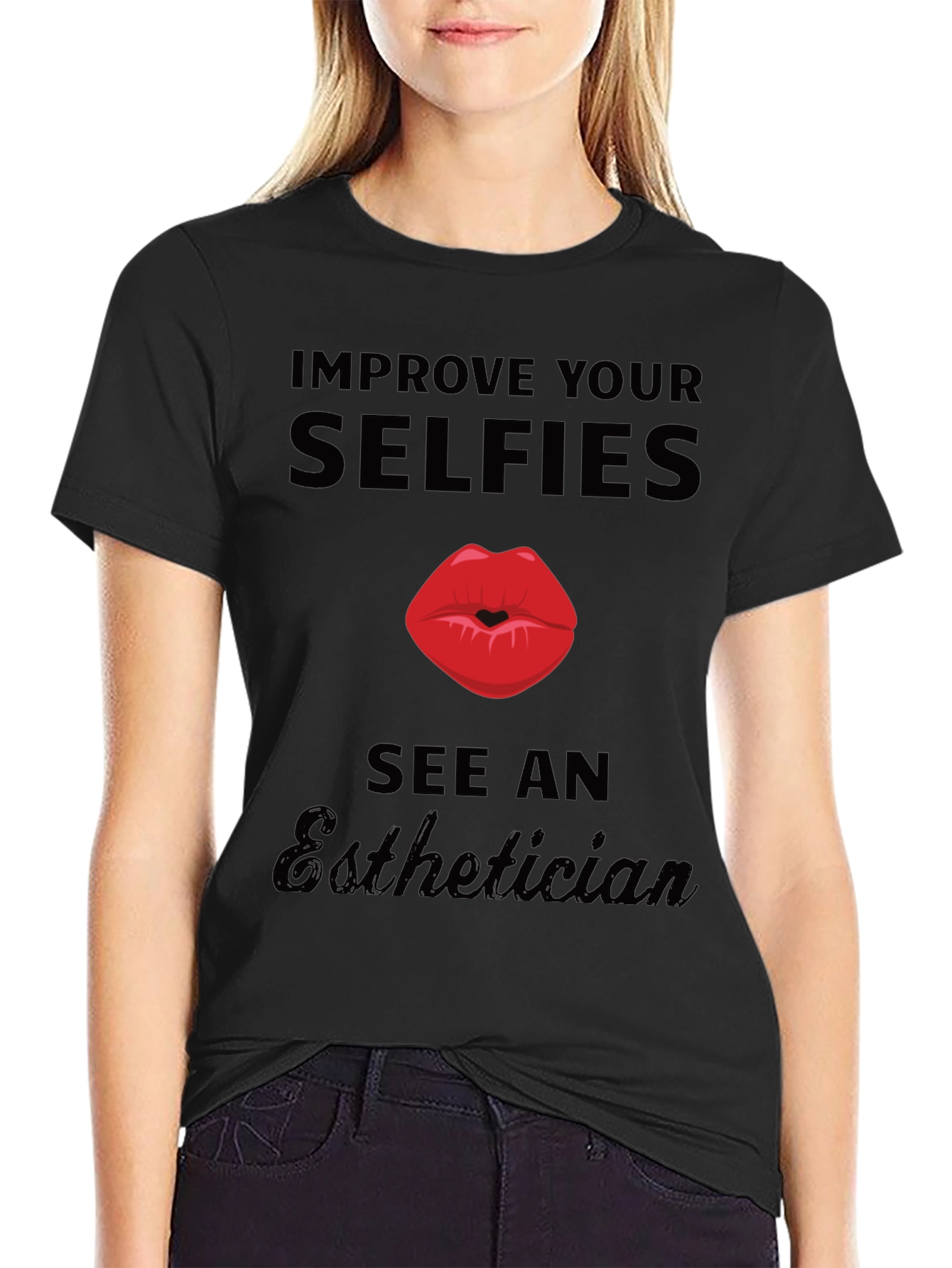 Improve Your Selfies Esthetician Graphic Tee