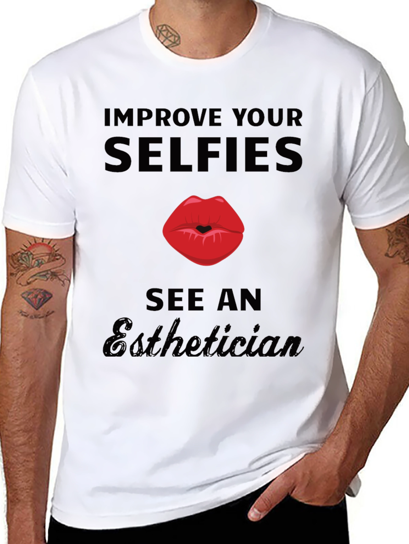 Improve Your Selfies Esthetician Graphic Tee