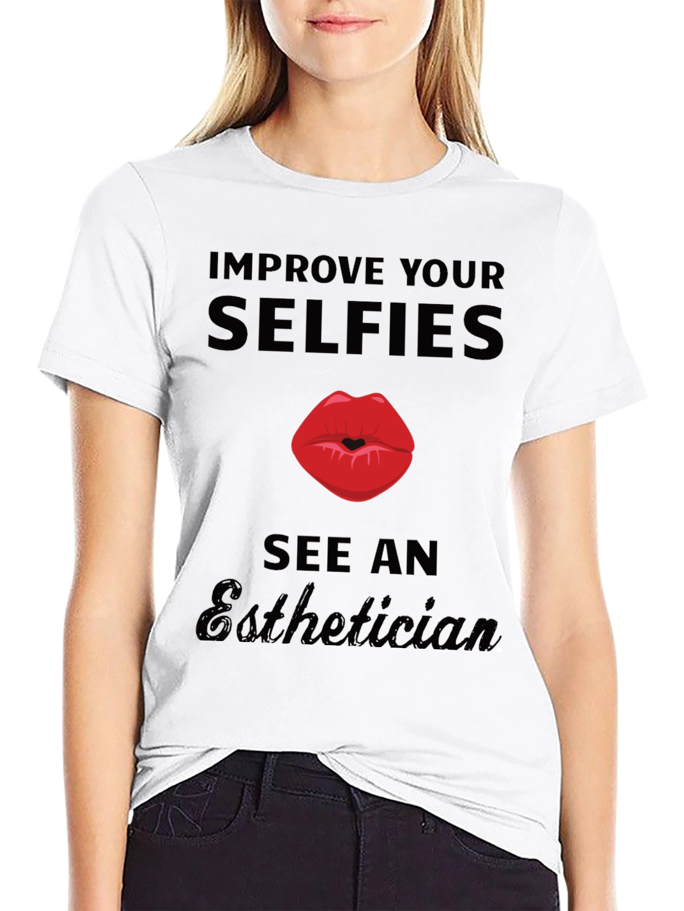 Improve Your Selfies Esthetician Graphic Tee