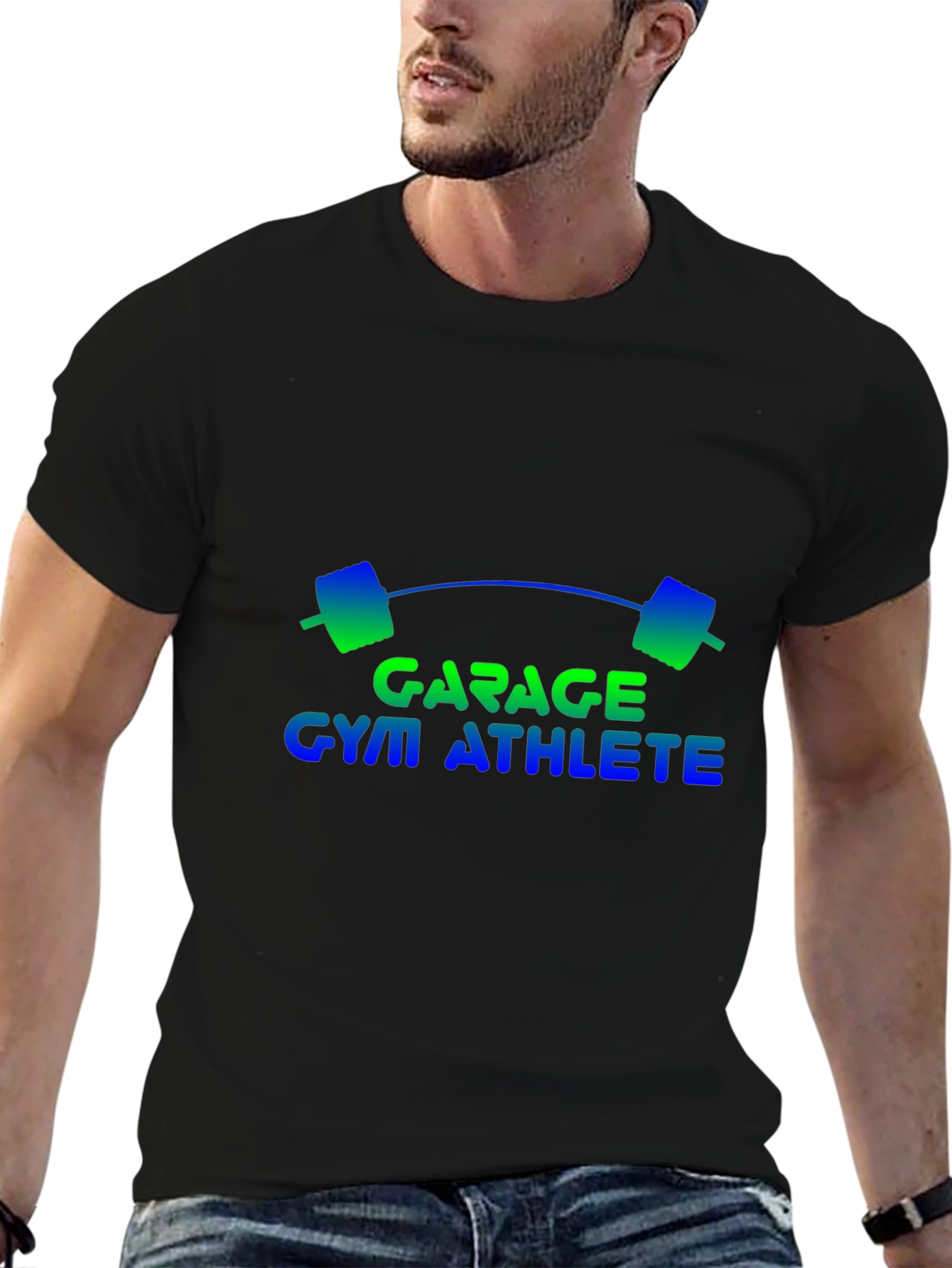 Garage Gym Athlete Black T-Shirt
