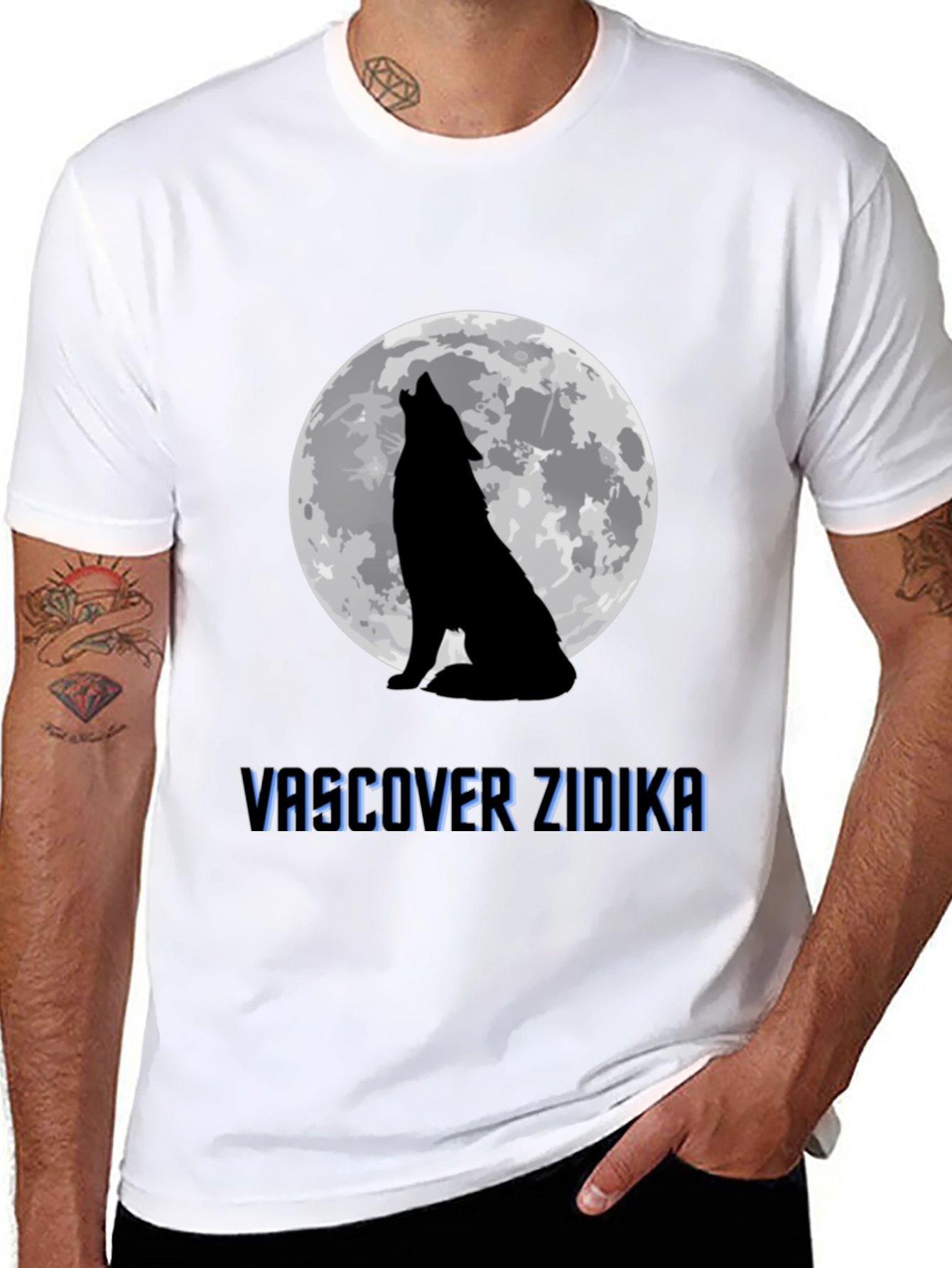 Wolf Moon Black T-Shirt