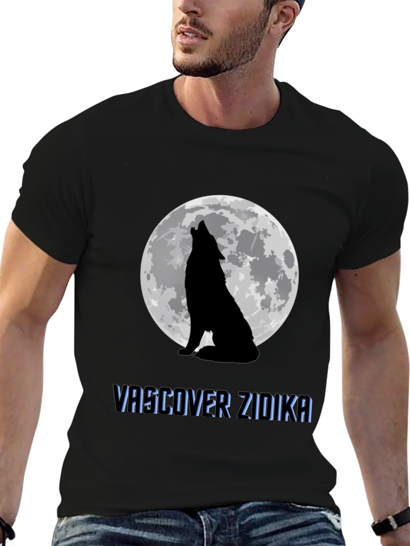 Wolf Moon Black T-Shirt