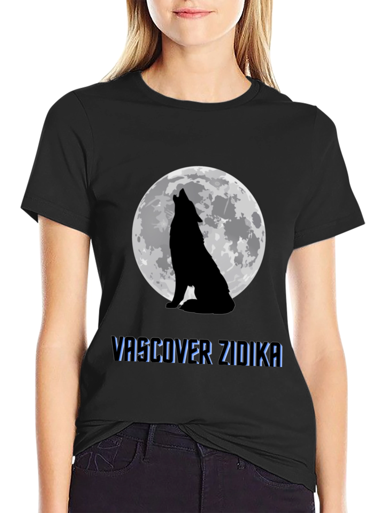 Wolf Moon Black T-Shirt