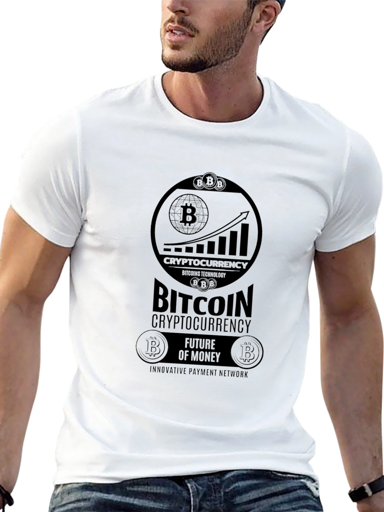 Bitcoin Crypto T-Shirt - Innovative Payment Network Tee