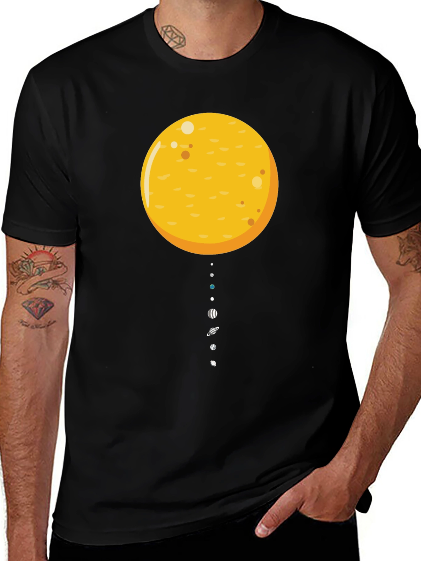 Solar System Graphic T-Shirt - Stylish Space Tee