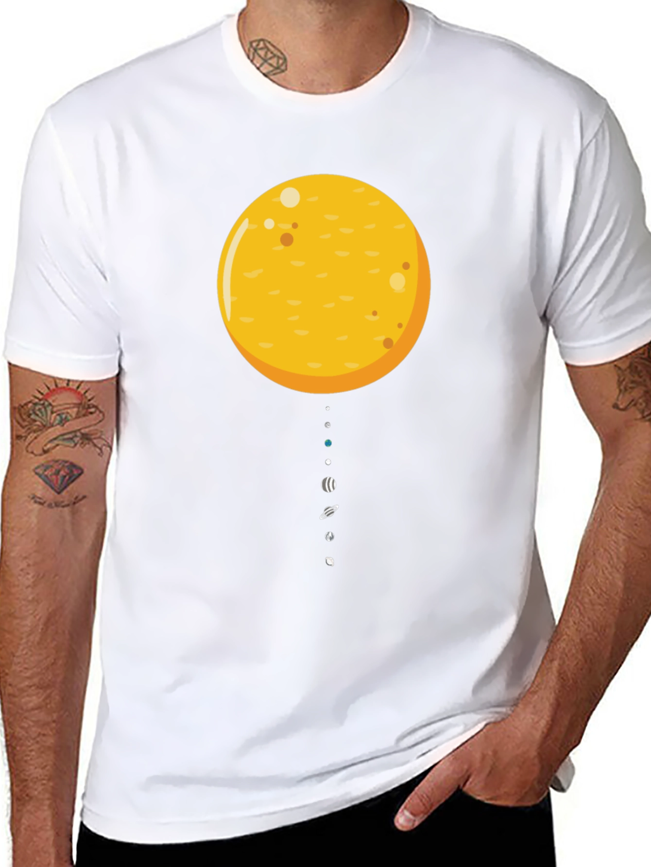 Solar System Graphic T-Shirt - Stylish Space Tee