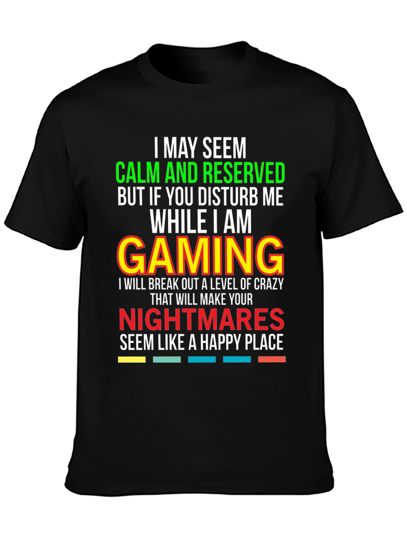Gamer Warning T-Shirt: Calm & Reserved!