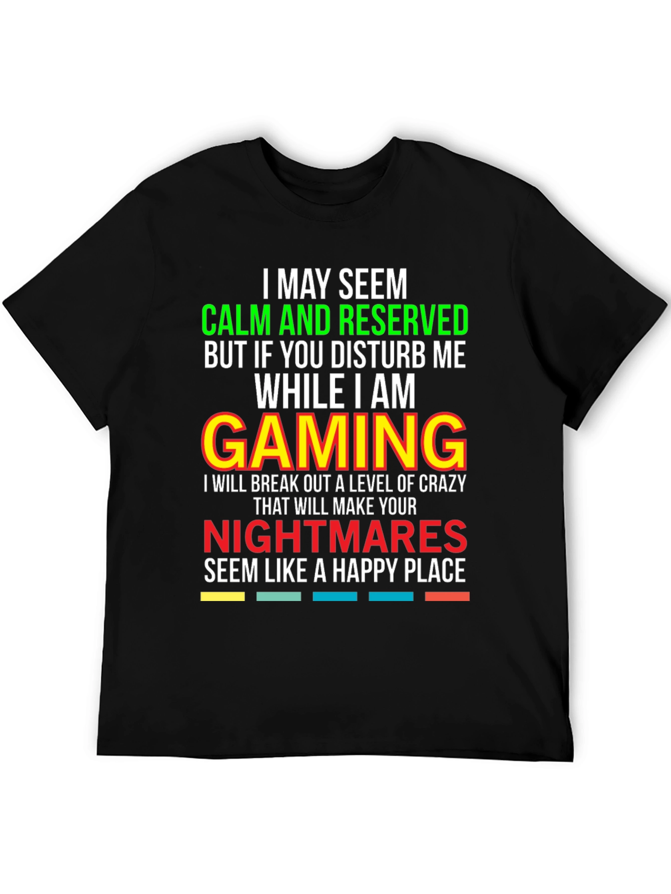 Gamer Warning T-Shirt: Calm & Reserved!