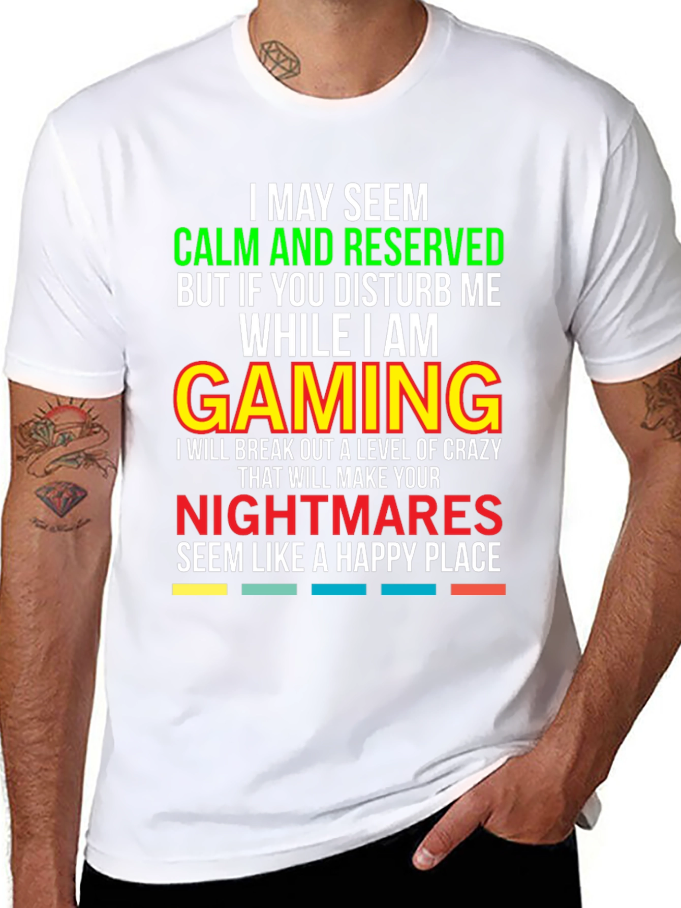 Gamer Warning T-Shirt: Calm & Reserved!