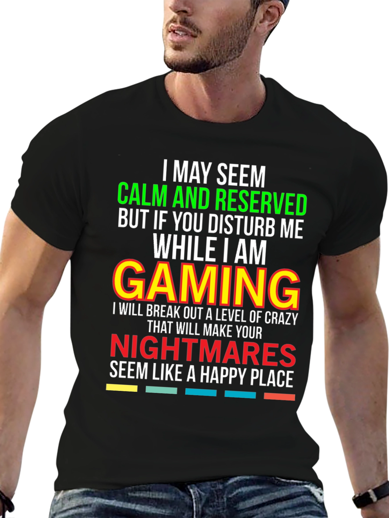 Gamer Warning T-Shirt: Calm & Reserved!