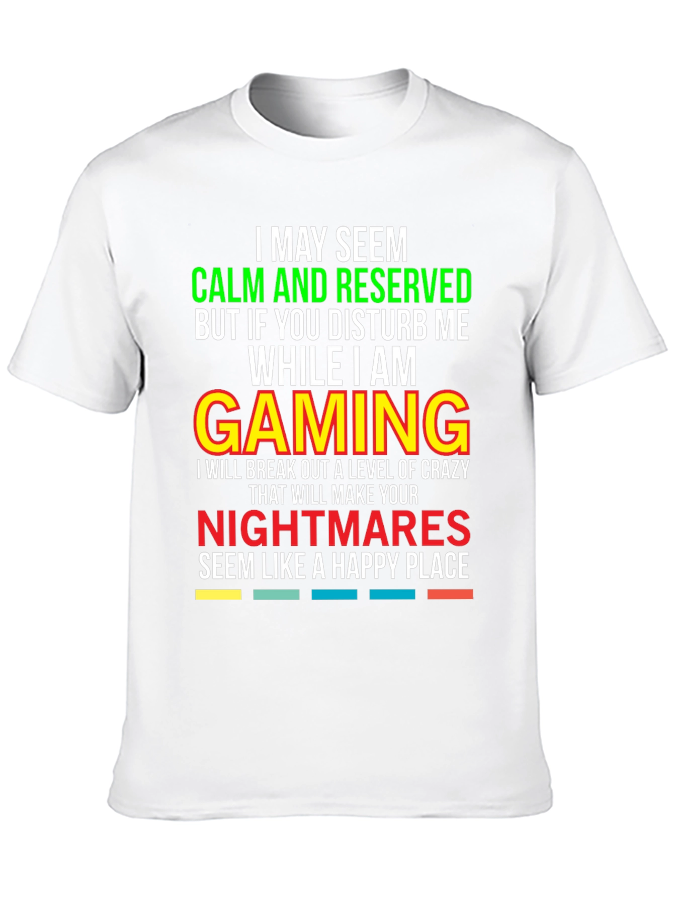 Gamer Warning T-Shirt: Calm & Reserved!