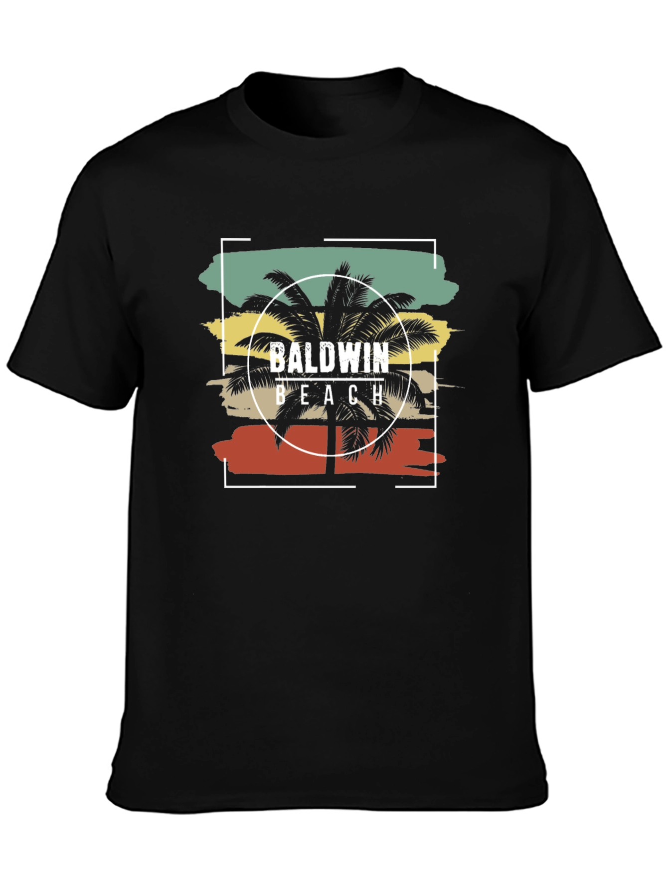 Baldwin Beach Palm Tree Graphic T-Shirt