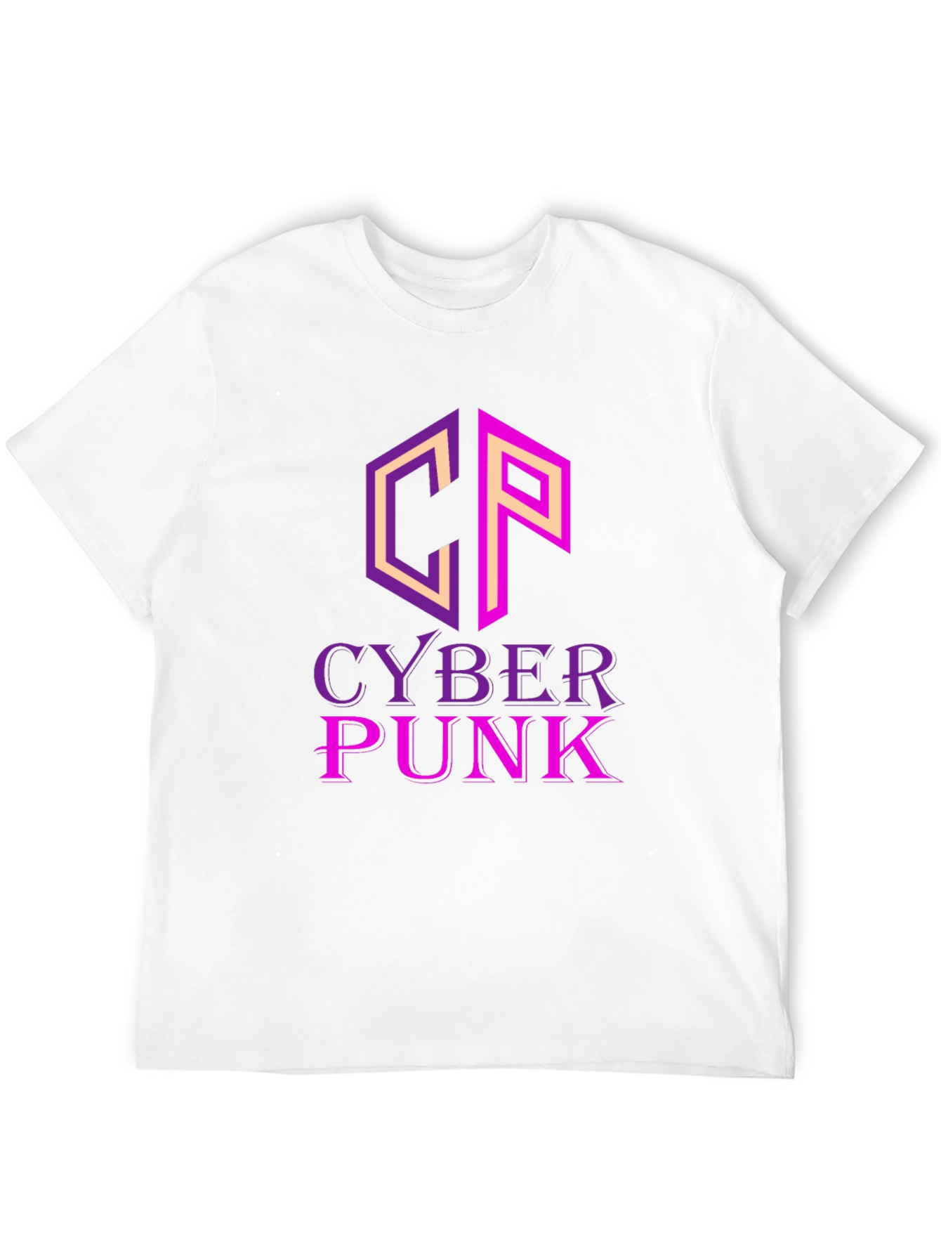 Cyberpunk T-Shirt - Graphic Print Black Tee