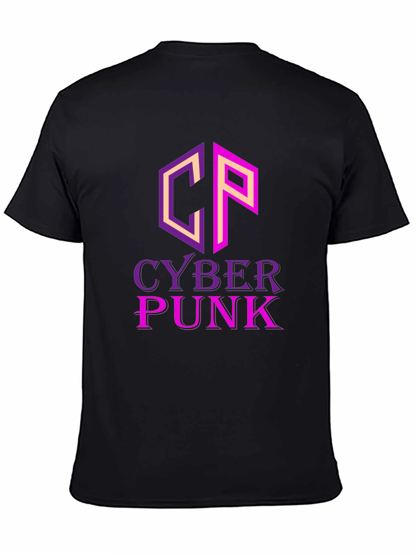 Cyberpunk T-Shirt - Graphic Print Black Tee