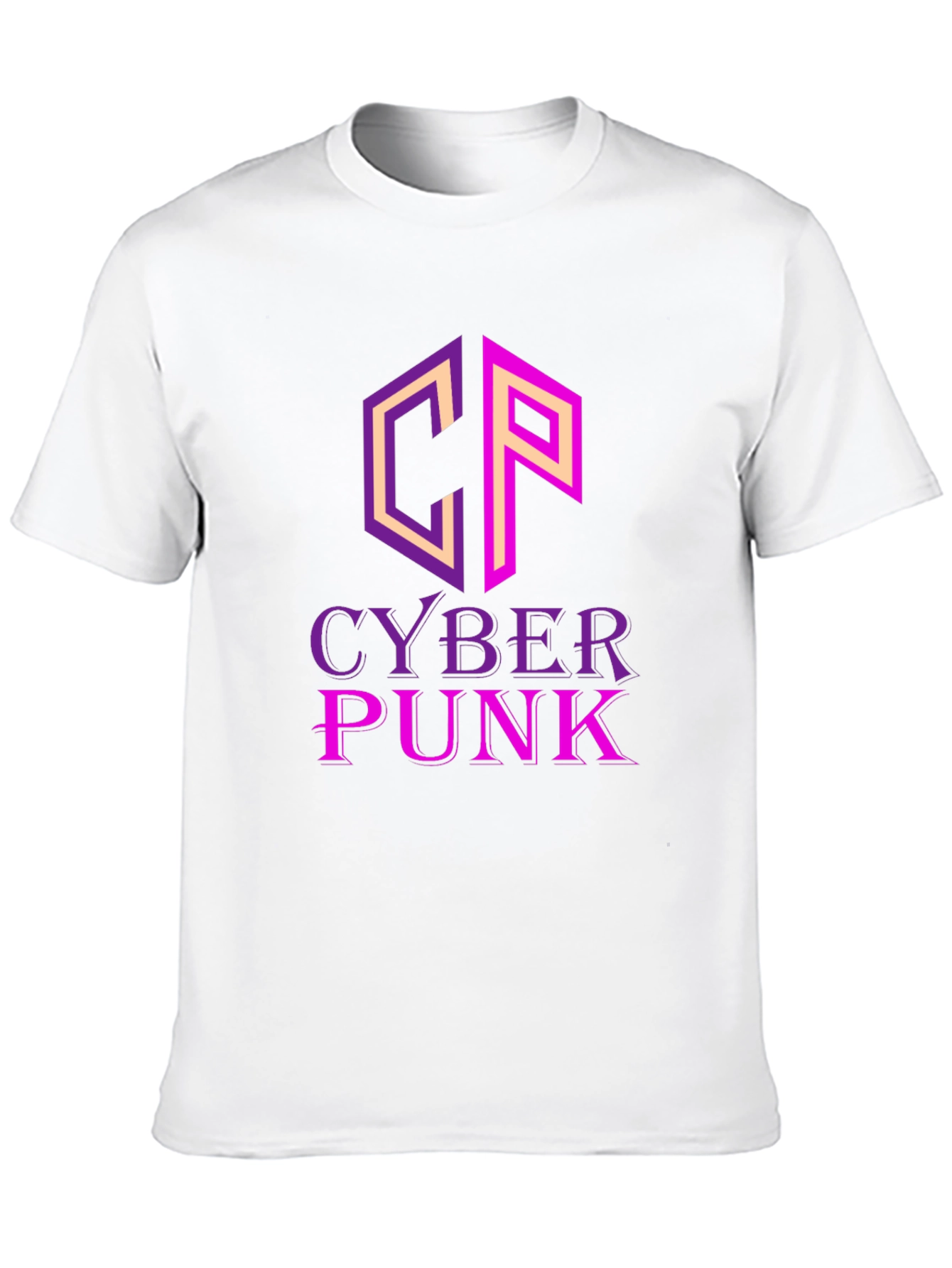 Cyberpunk T-Shirt - Graphic Print Black Tee