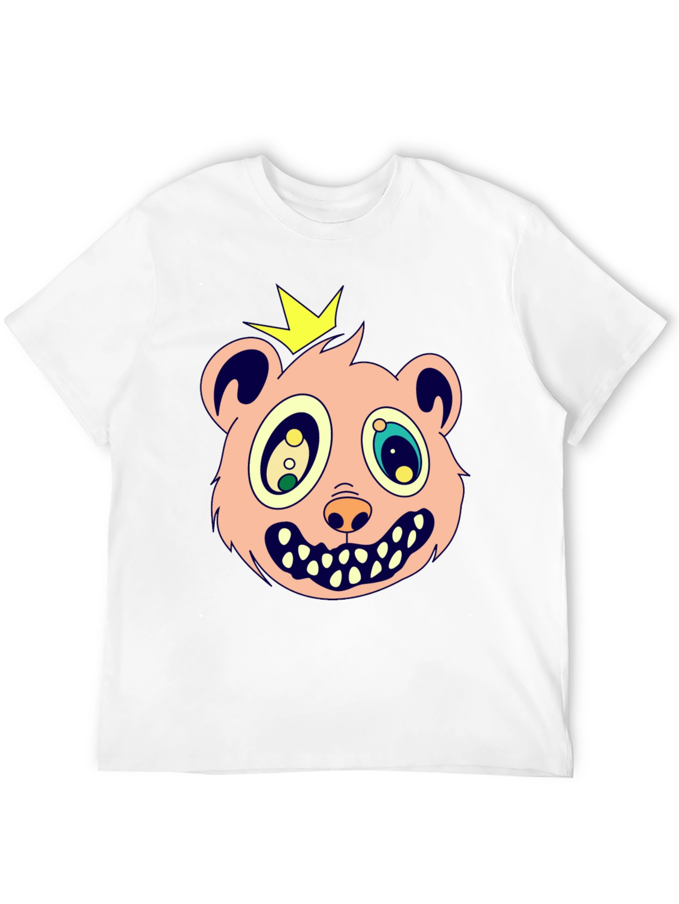 Cartoon Bear King Graphic Tee