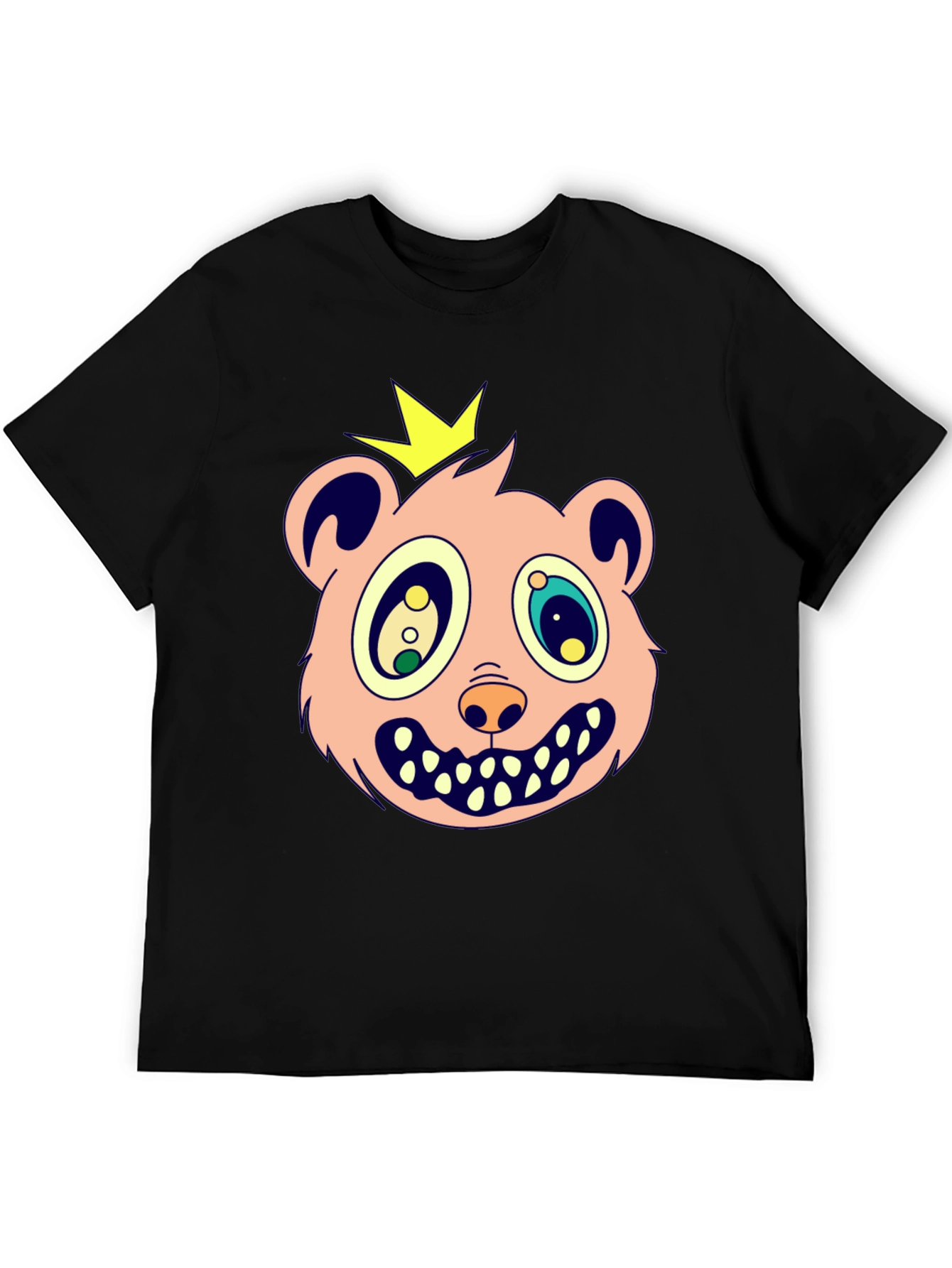 Cartoon Bear King Graphic Tee