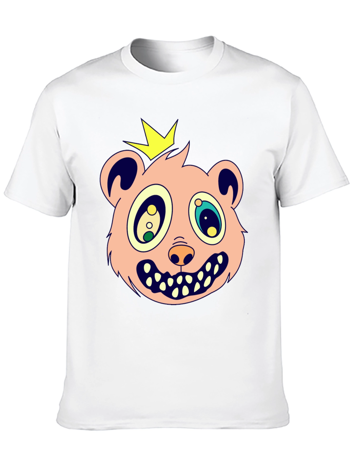 Cartoon Bear King Graphic Tee