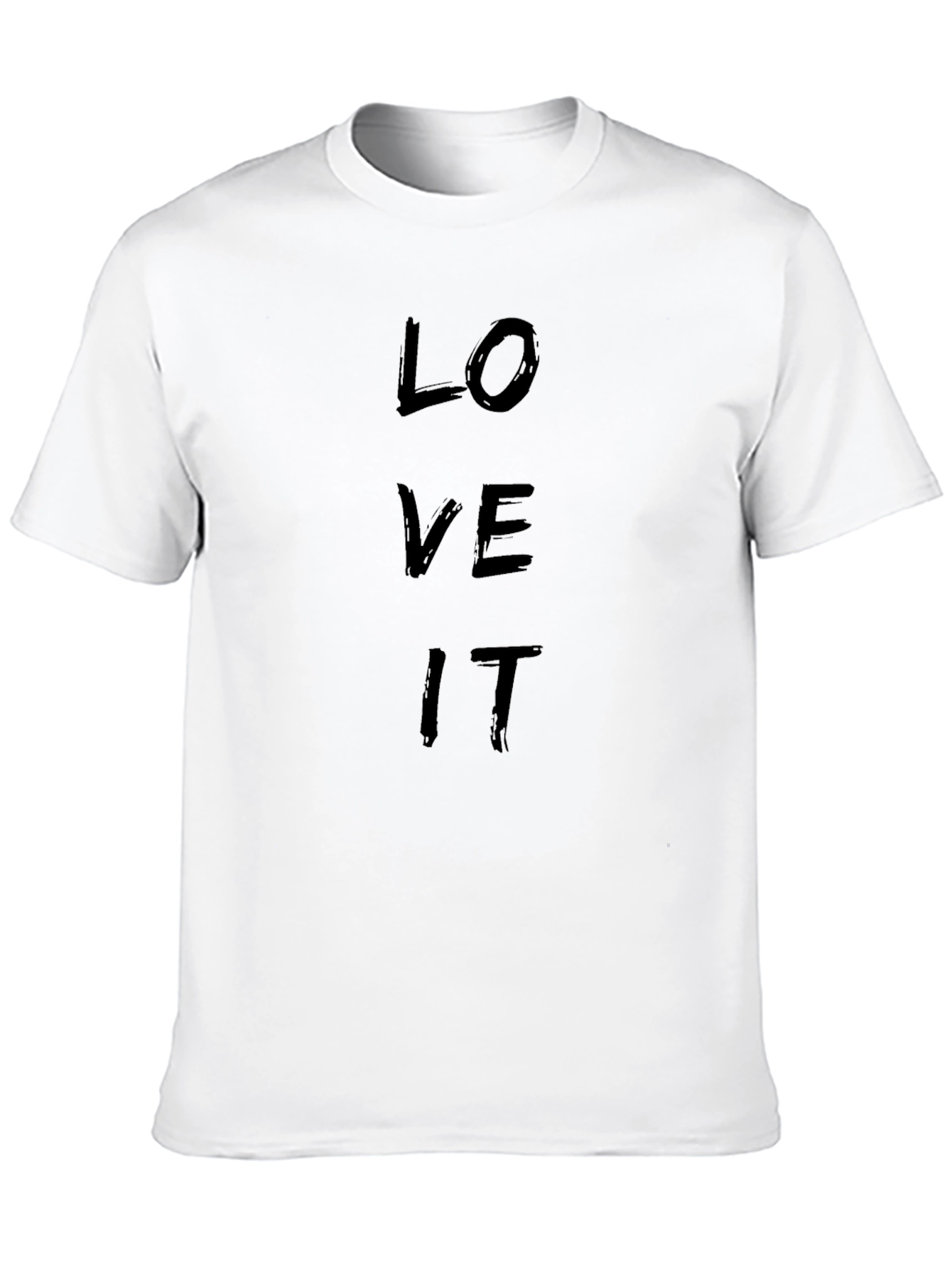 Love It Black Graphic Tee - Mens Casual T-Shirt