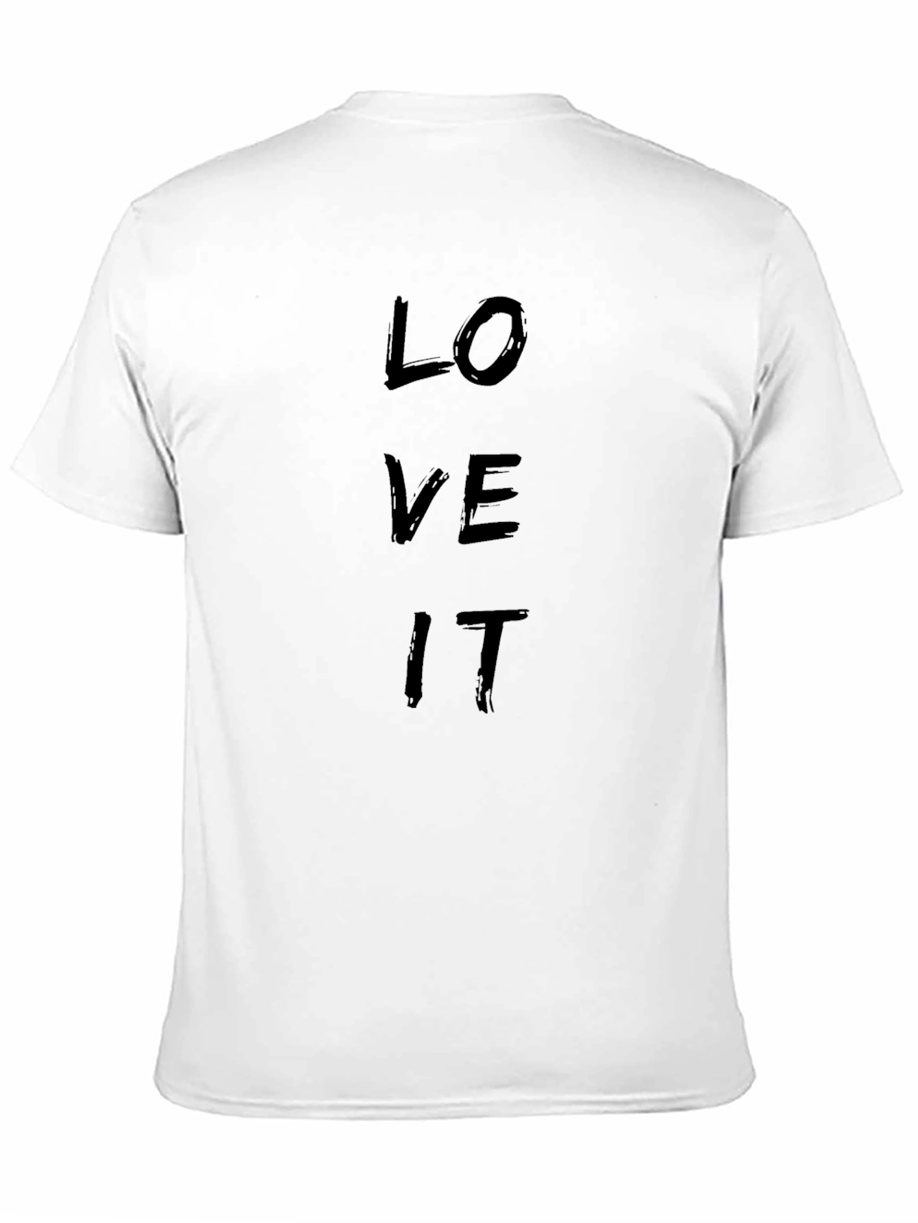 Love It Black Graphic Tee - Mens Casual T-Shirt