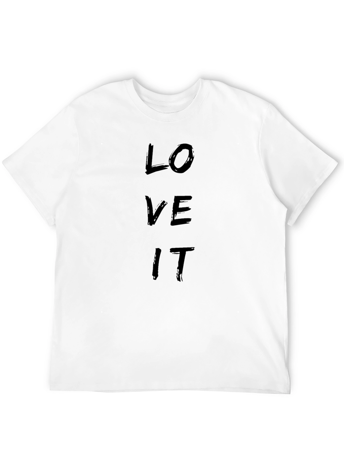 Love It Black Graphic Tee - Mens Casual T-Shirt