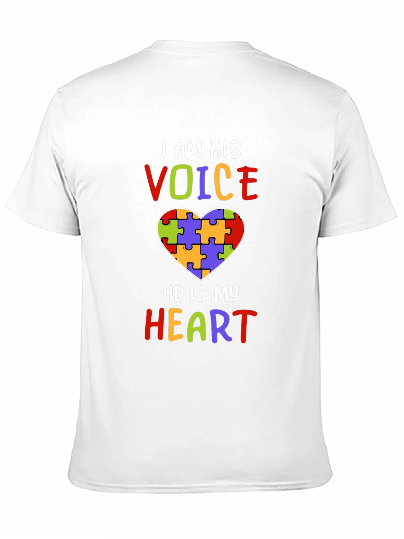 Autism Awareness Heart Puzzle T-Shirt