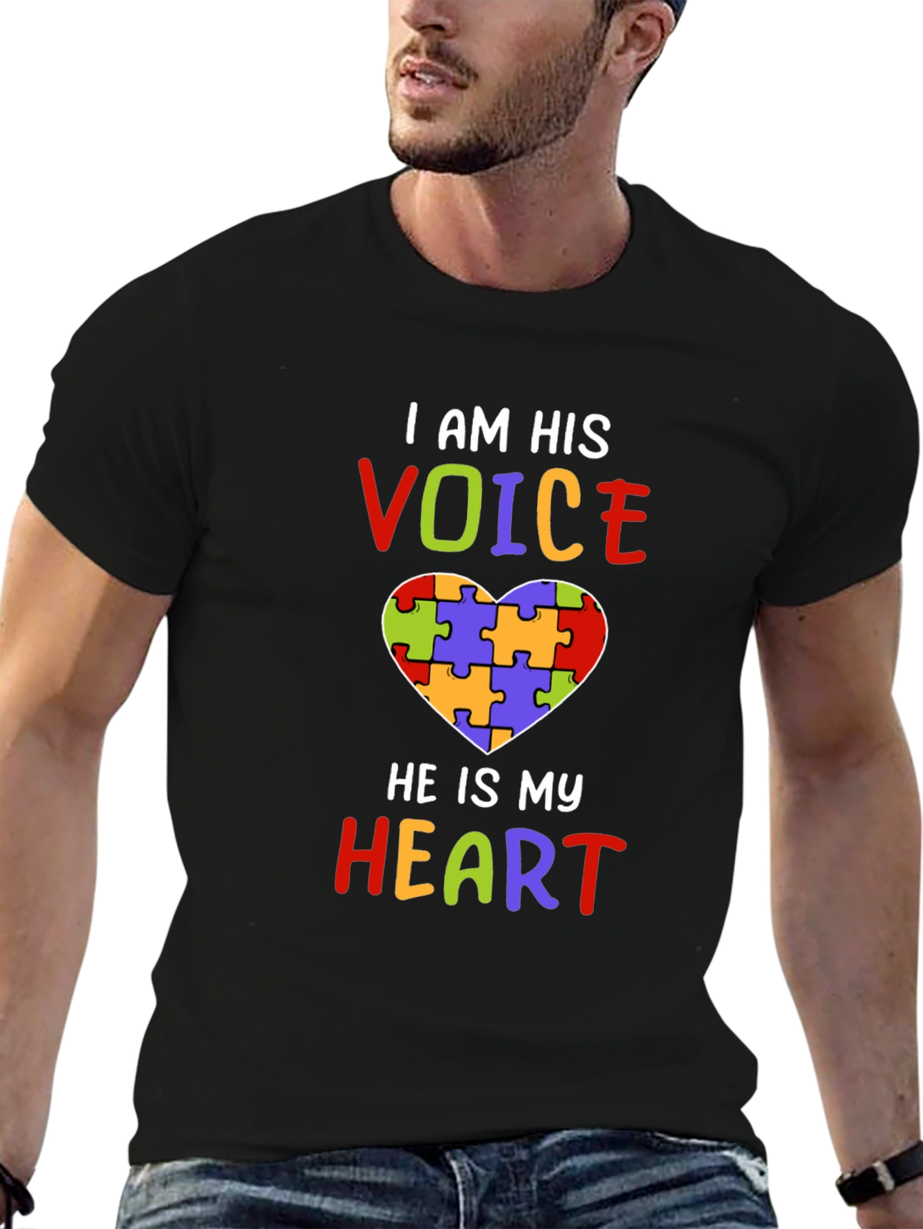 Autism Awareness Heart Puzzle T-Shirt