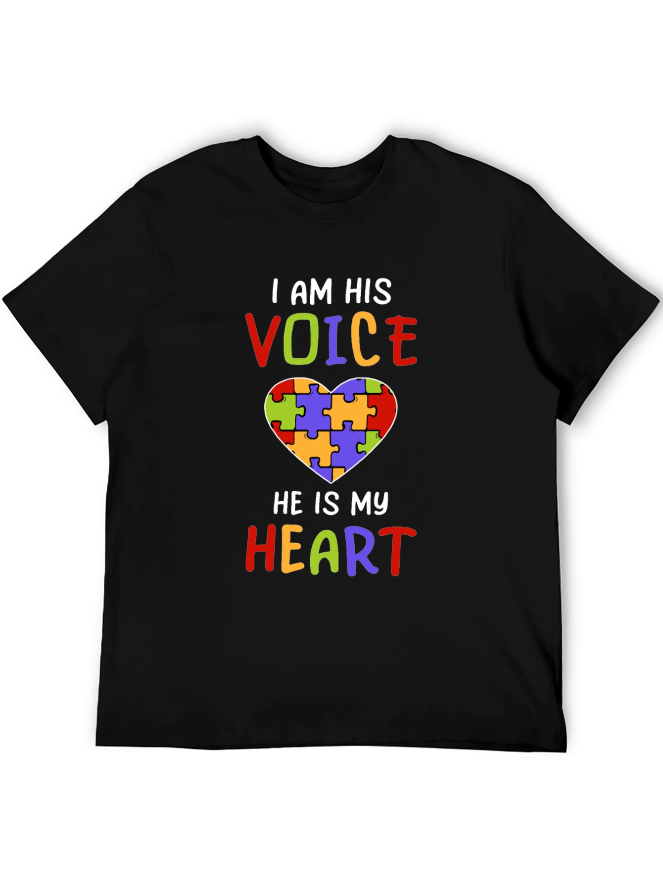 Autism Awareness Heart Puzzle T-Shirt