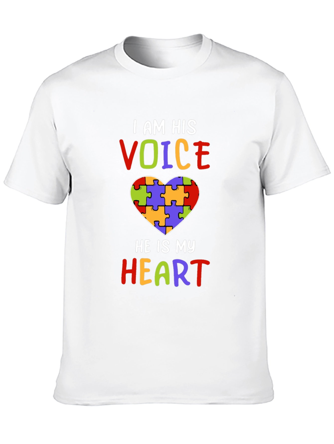 Autism Awareness Heart Puzzle T-Shirt