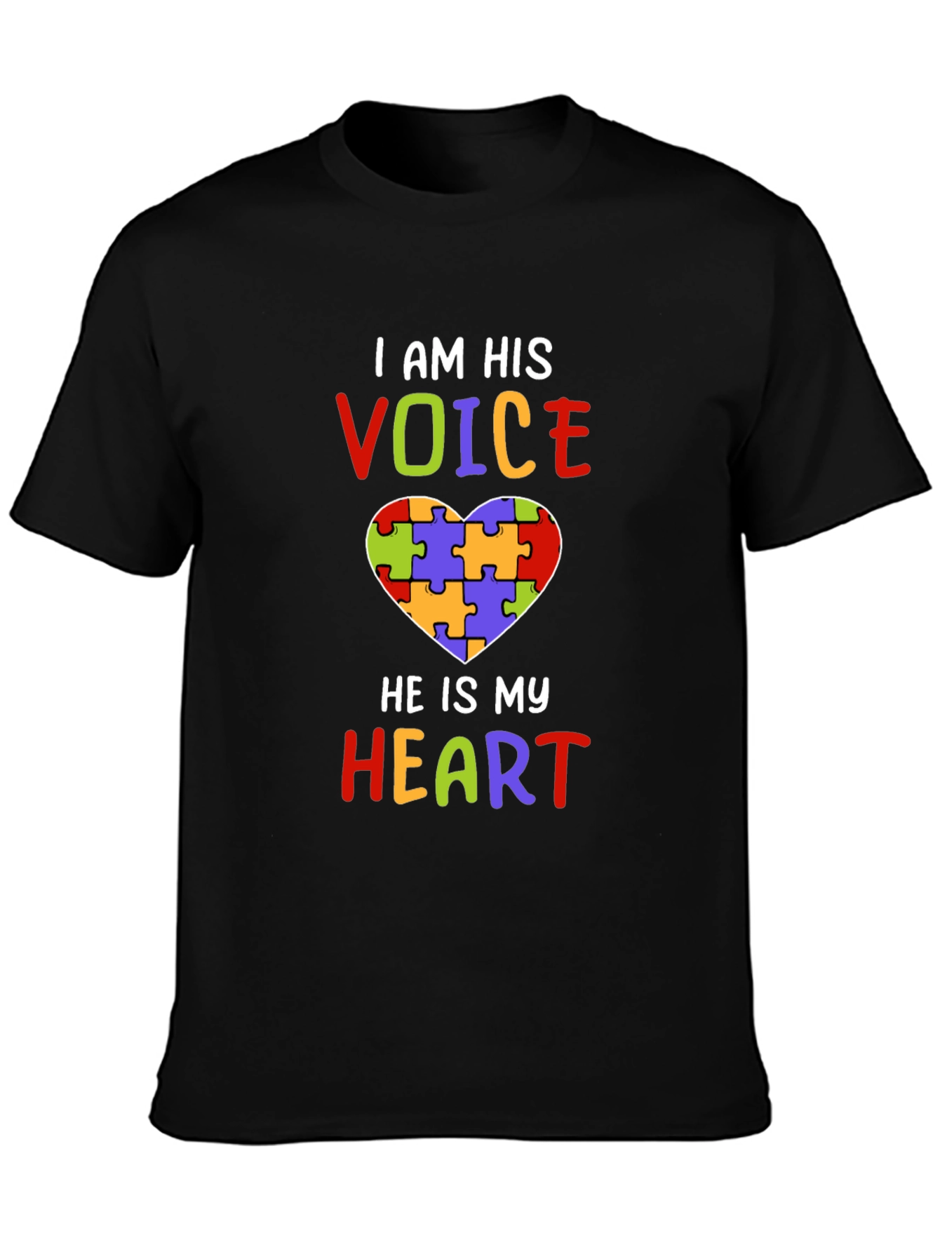 Autism Awareness Heart Puzzle T-Shirt